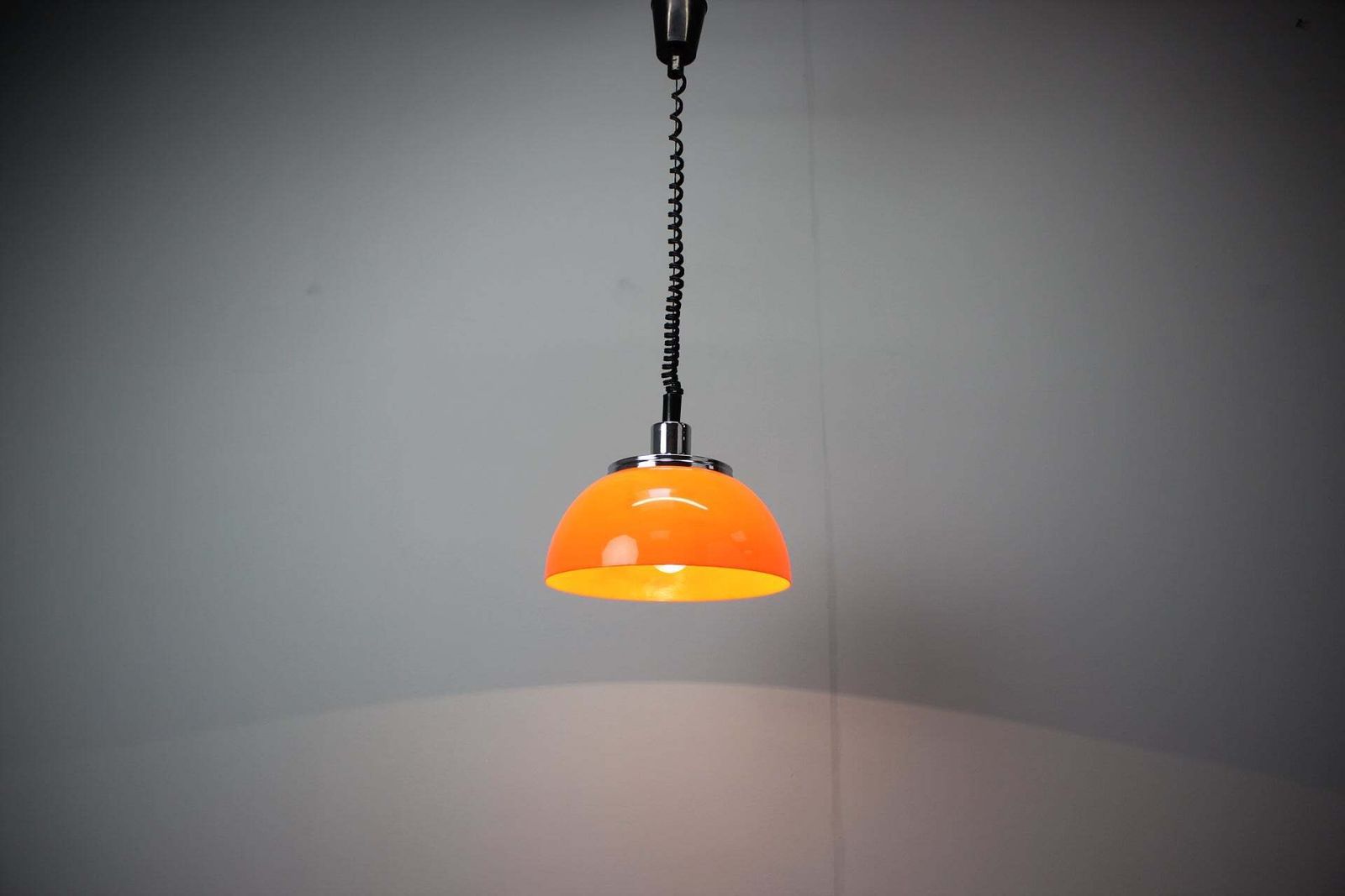 Harvey Guzzini Faro Pendant Light For Meblo, 1970s photo vinterior