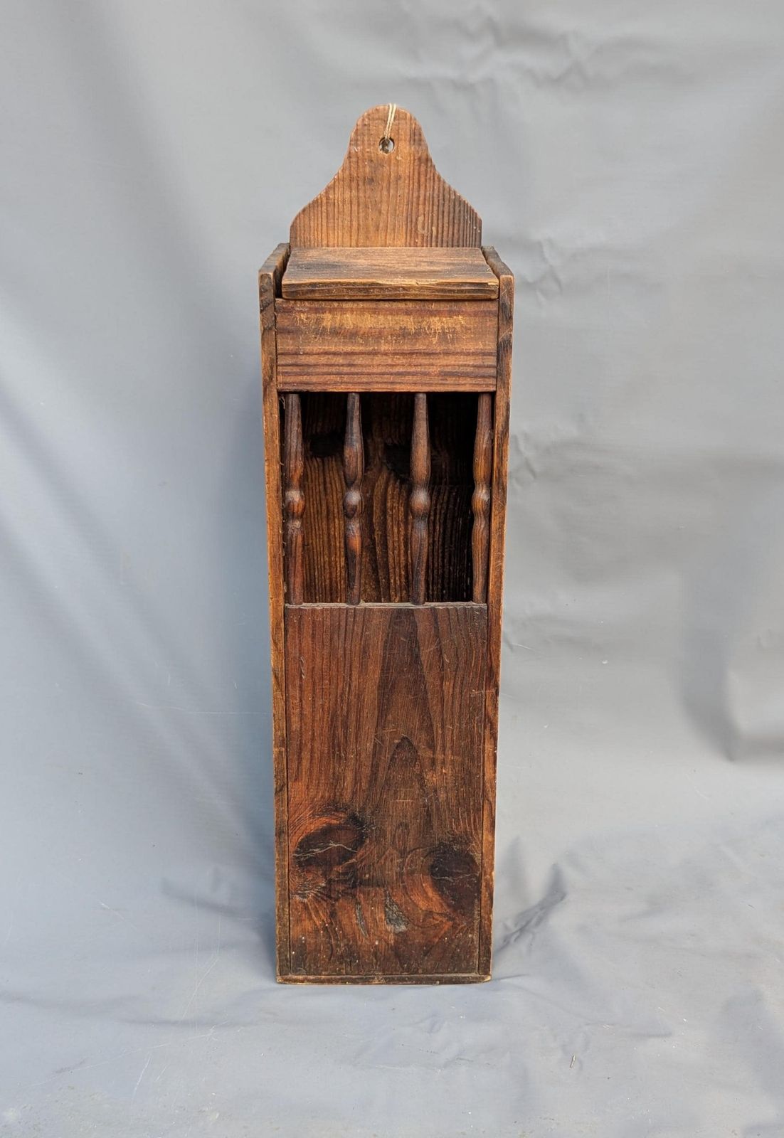 Antique French Baguette Box, Bread Storage, Rustic photo furniture