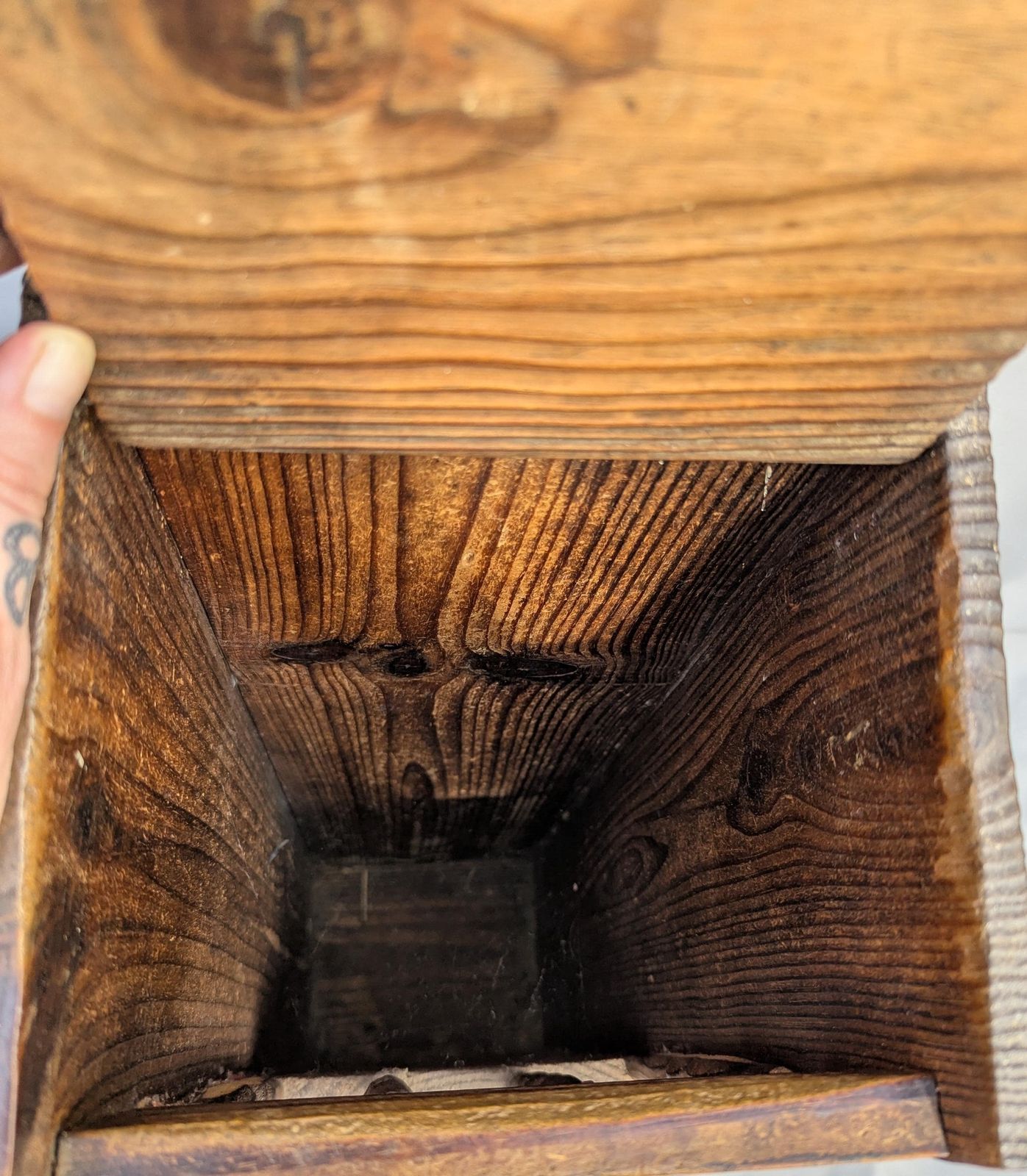 Antique French Baguette Box, Bread Storage, Rustic photo buy