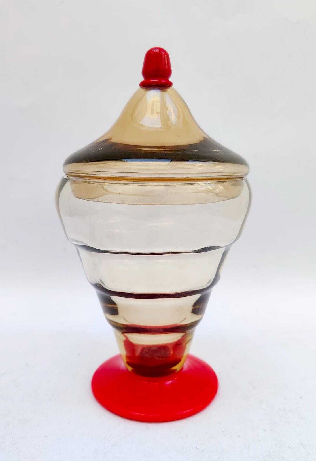 Nason Moretti Set Of 4 Person Rosolio Glasses And Murano Glass Container, Vintage Design photo buy
