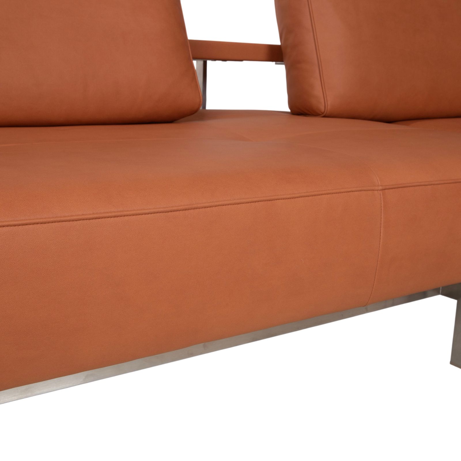 Rolf Benz Dono 6100 Leather Corner Sofa Orange Terracotta photo Furniture