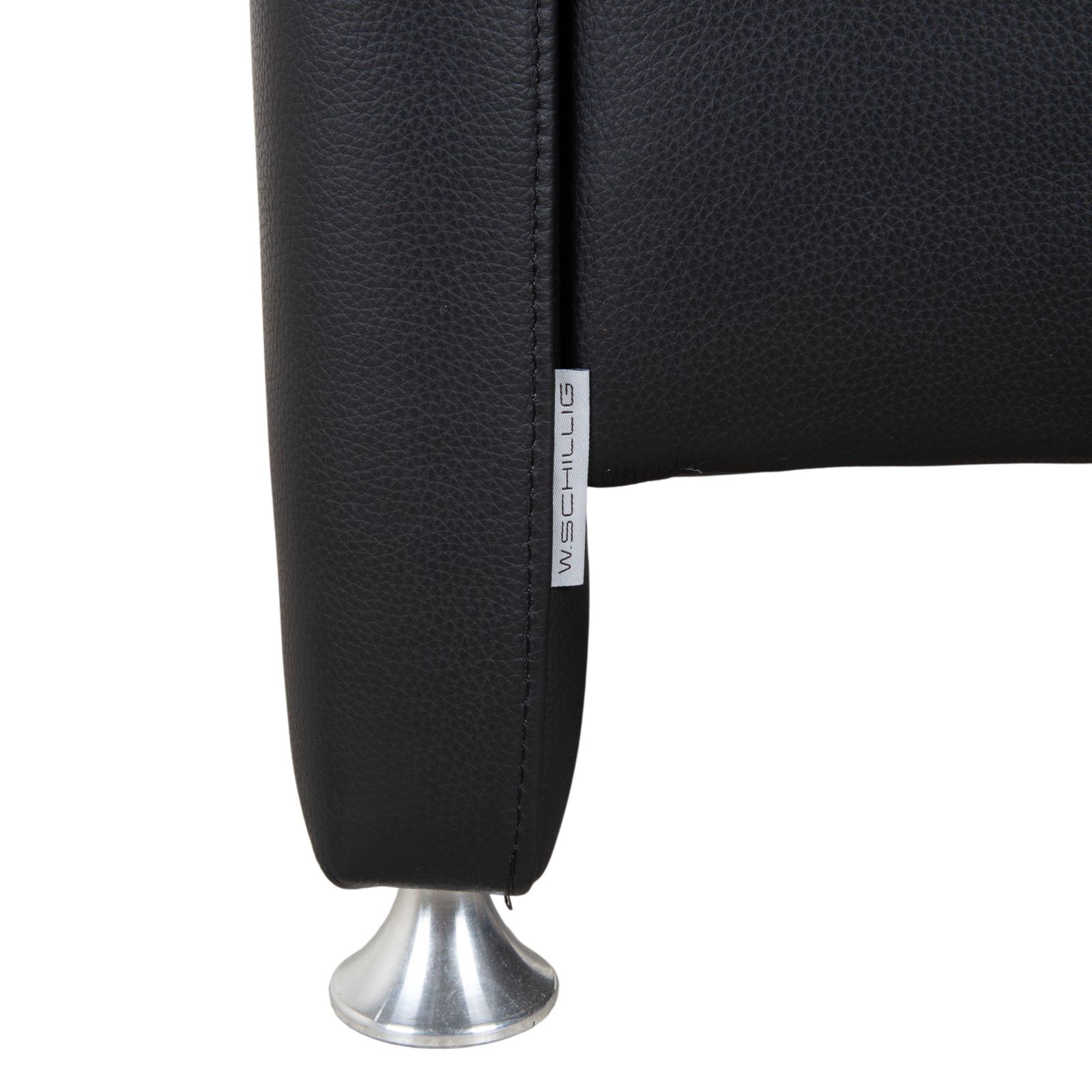 Ewald Schillig Leather Armchair Black photo for sale