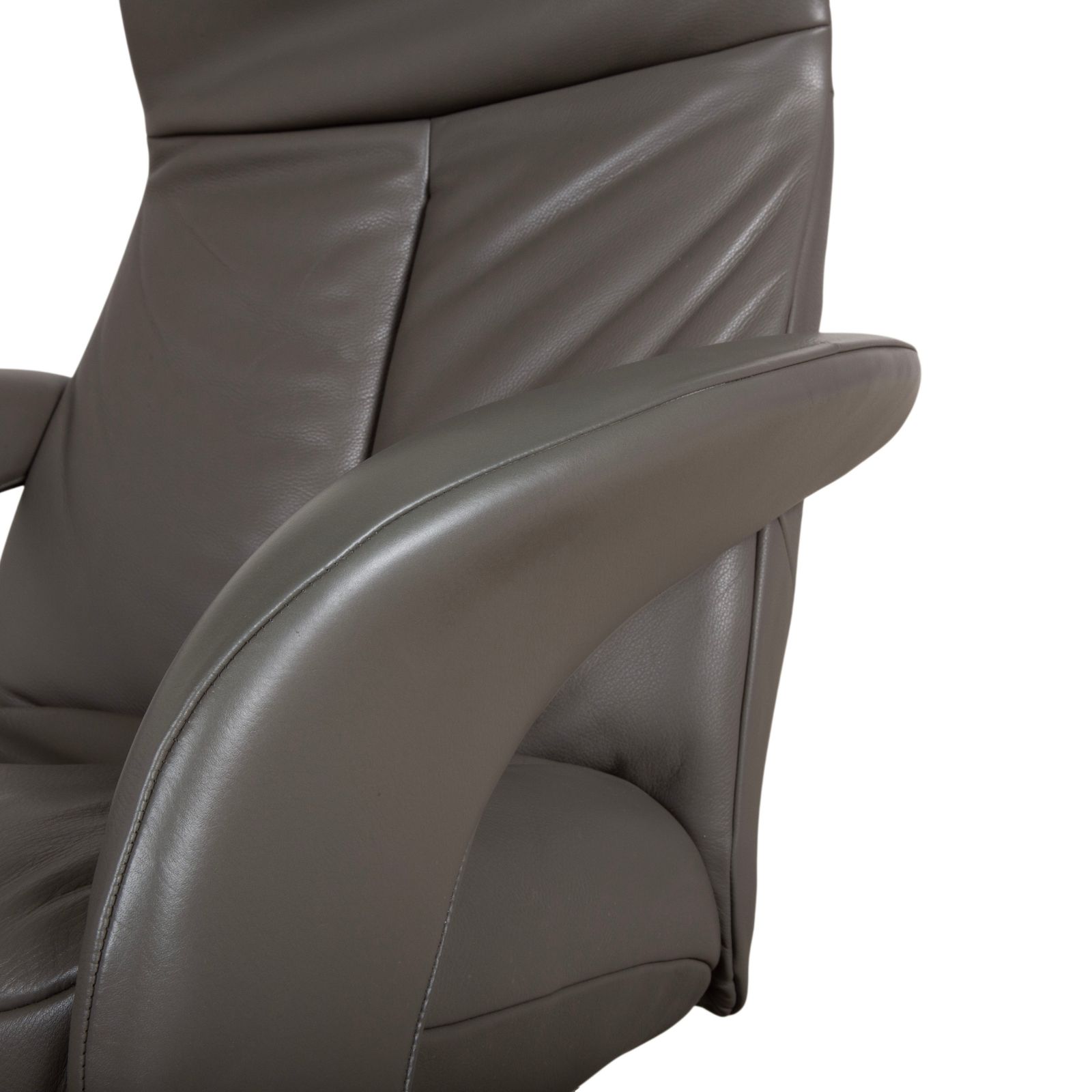 Fauteuil Jori Symphony Jr 7960 en cuir gris taupe, fonction inclinable manuelle photo buy