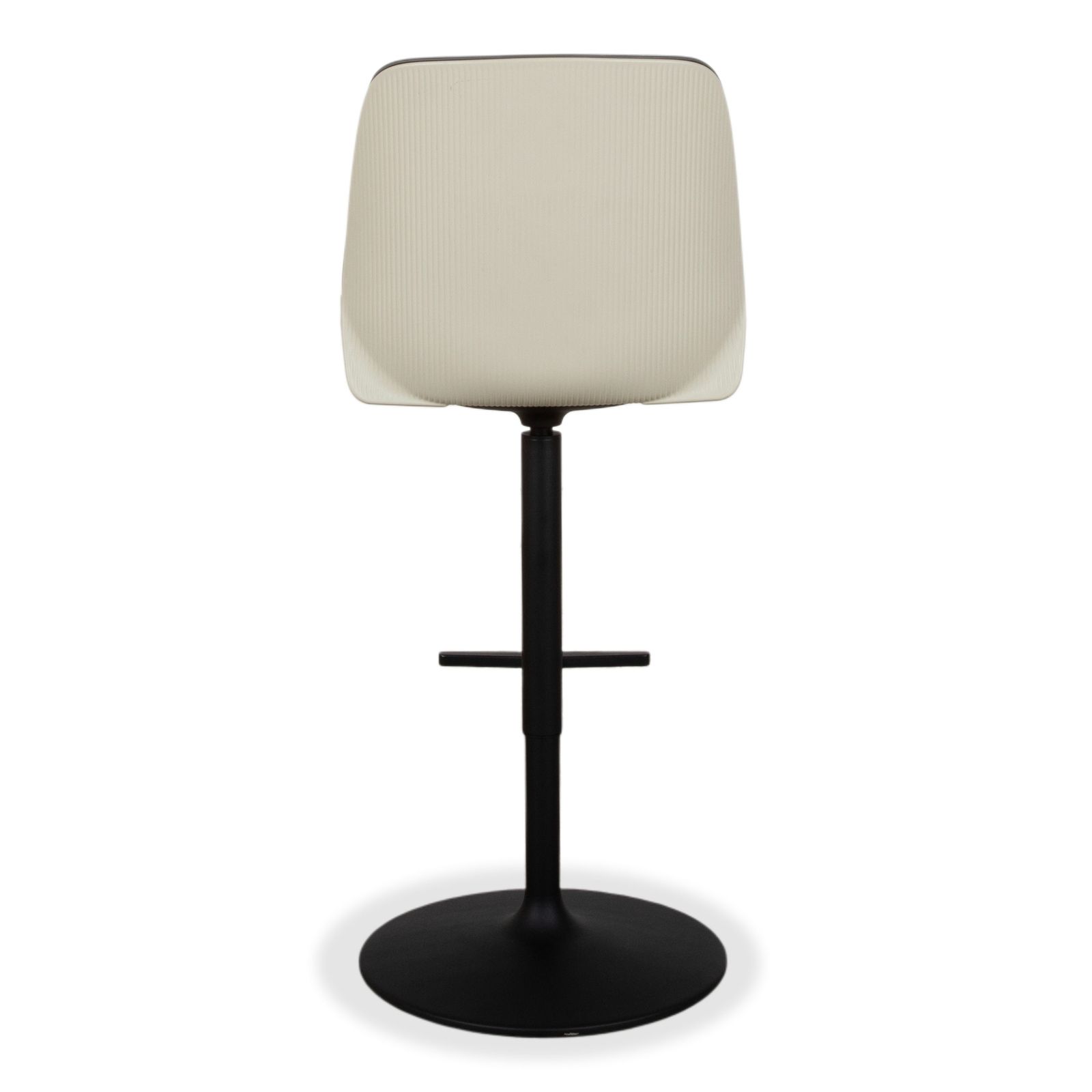 photo for sale Set Of 4 Andrew World Nuez Leather Chairs, Grey, Manual Function, Bar Stools