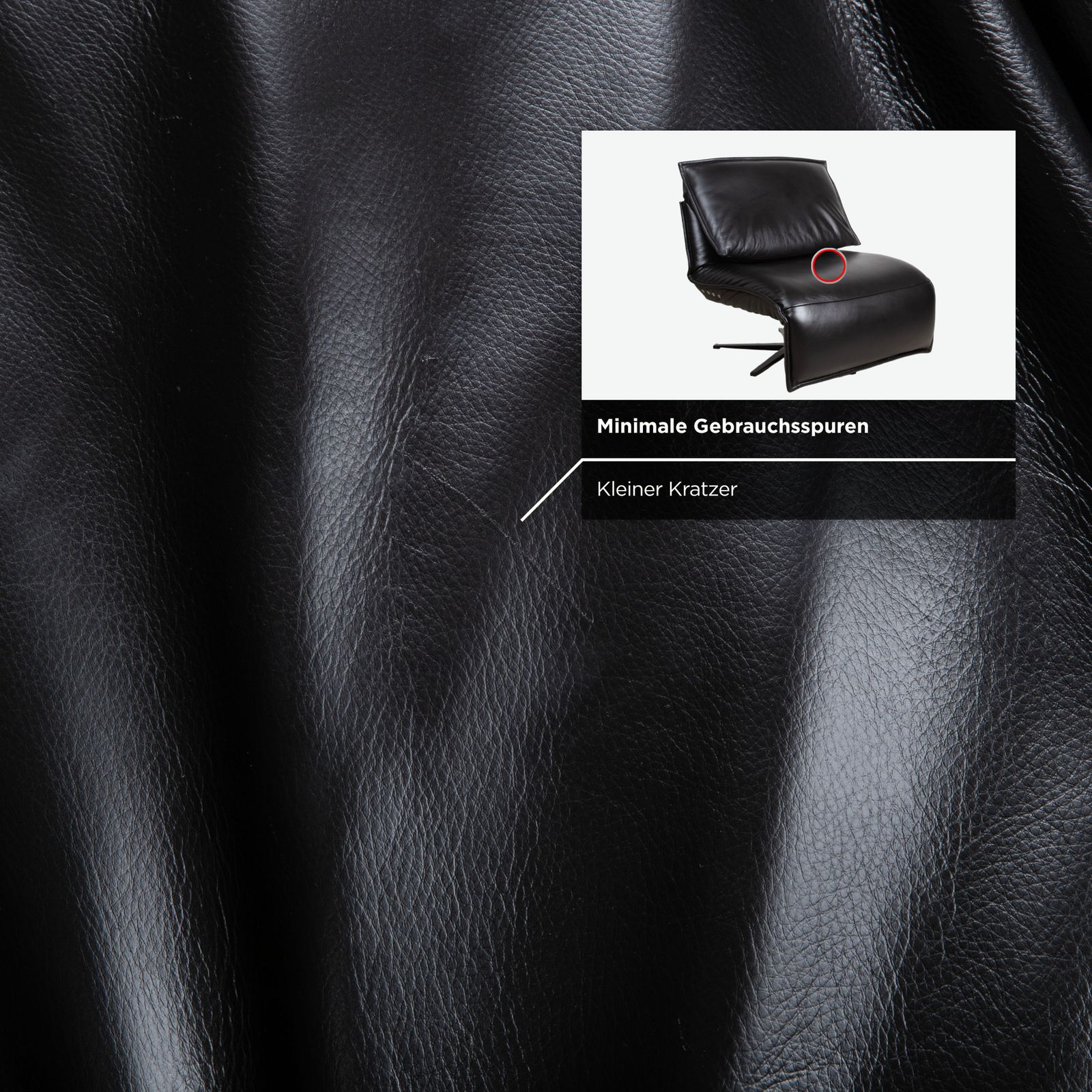 photo for sale Fauteuil Koinor Free Motion Edit 2 en cuir noir, fonction électrique et inclinaison réglable