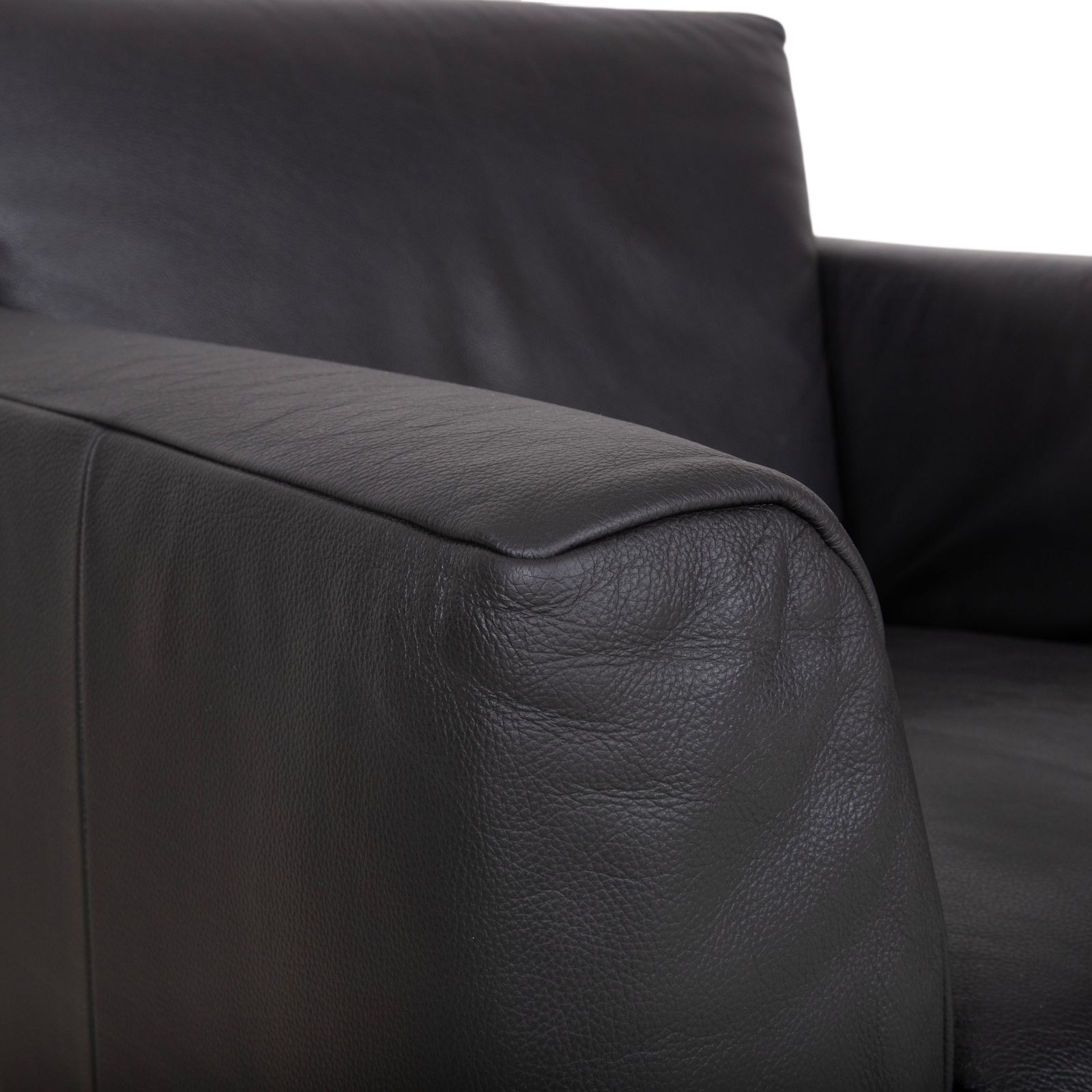 Rolf Benz 250 Leren Fauteuil Zwart photo for sale