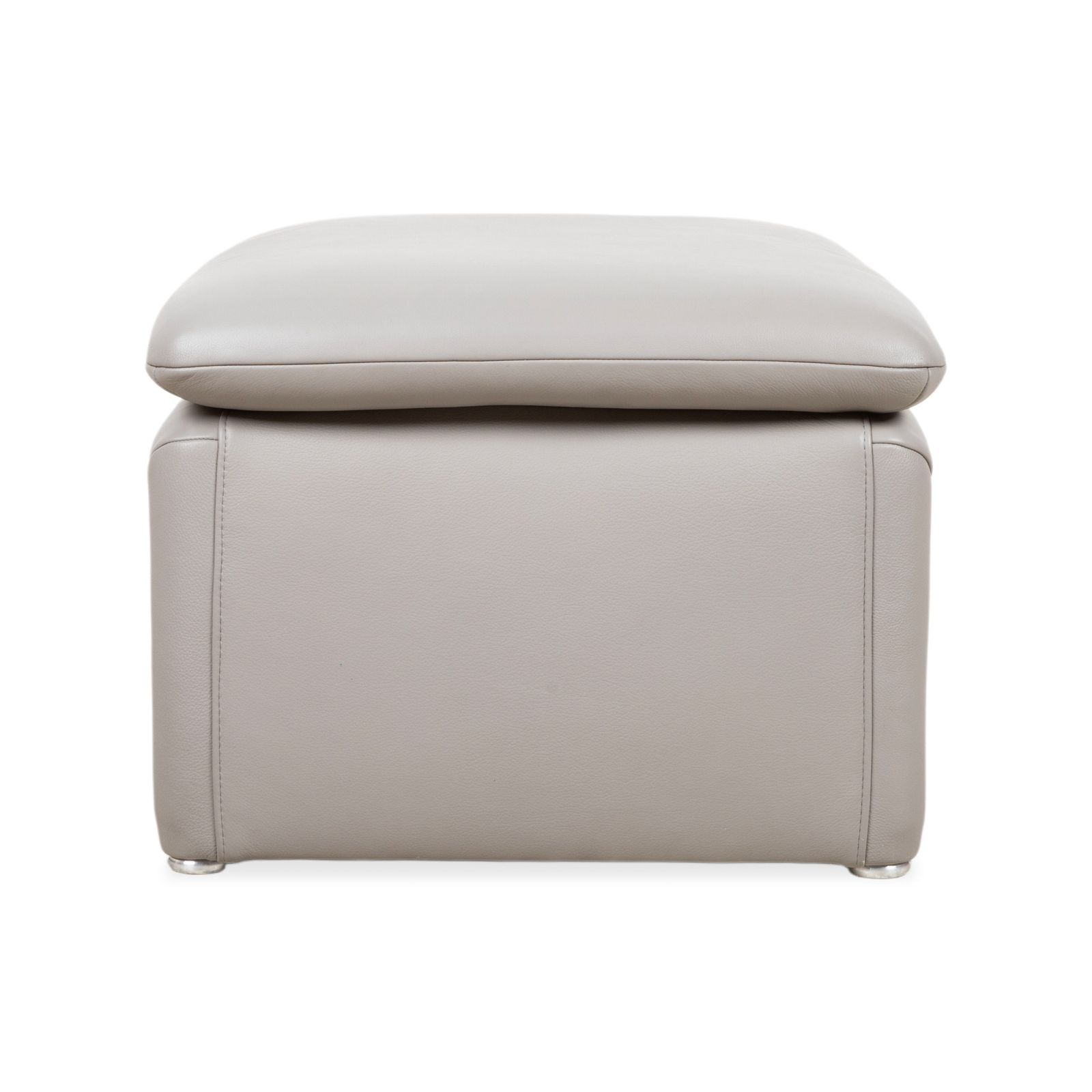 photo for sale Pouf Koinor en cuir gris