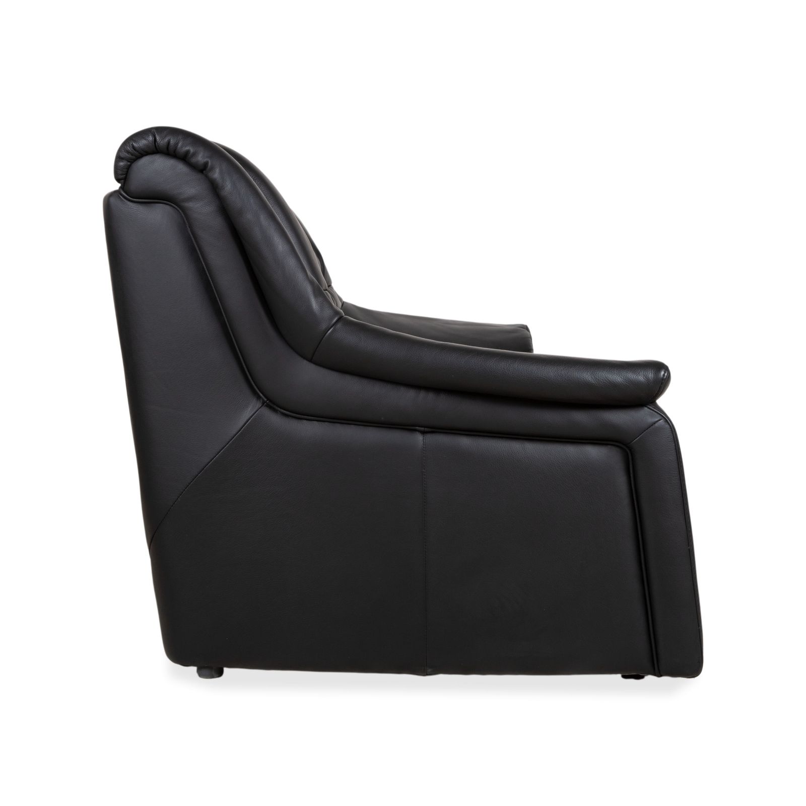 Mobilier Canapé 2 places Himolla Sleepoly en cuir noir photo