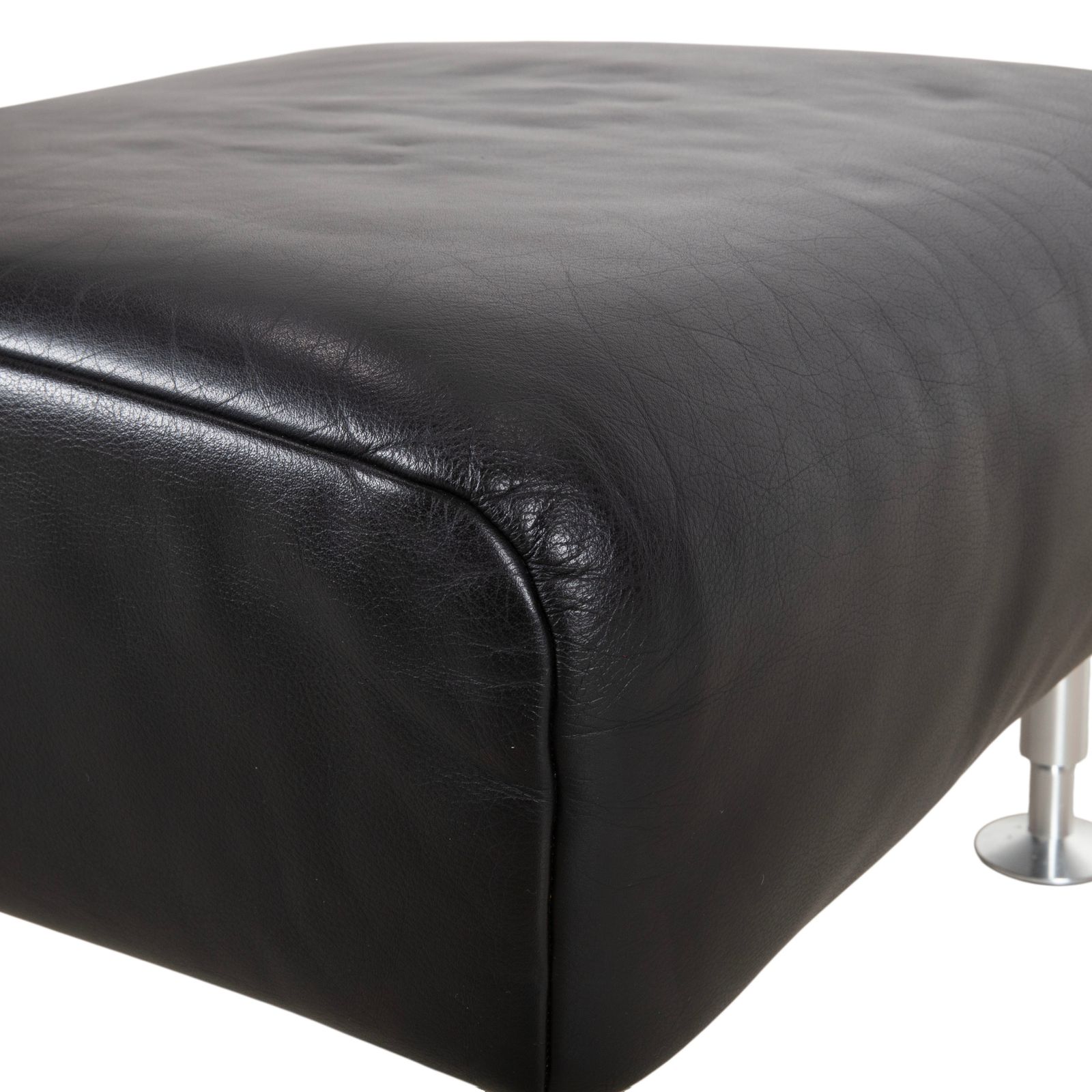 Tabouret Rolf Benz 250 en cuir noir photo for sale