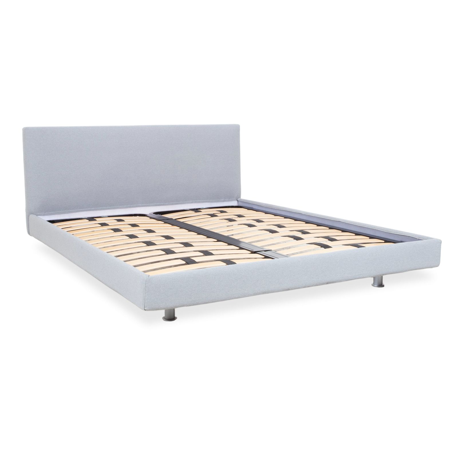 Ventura Yoko New Fabric Tweepersoonsbed Lattenbodem Grijs Blauw