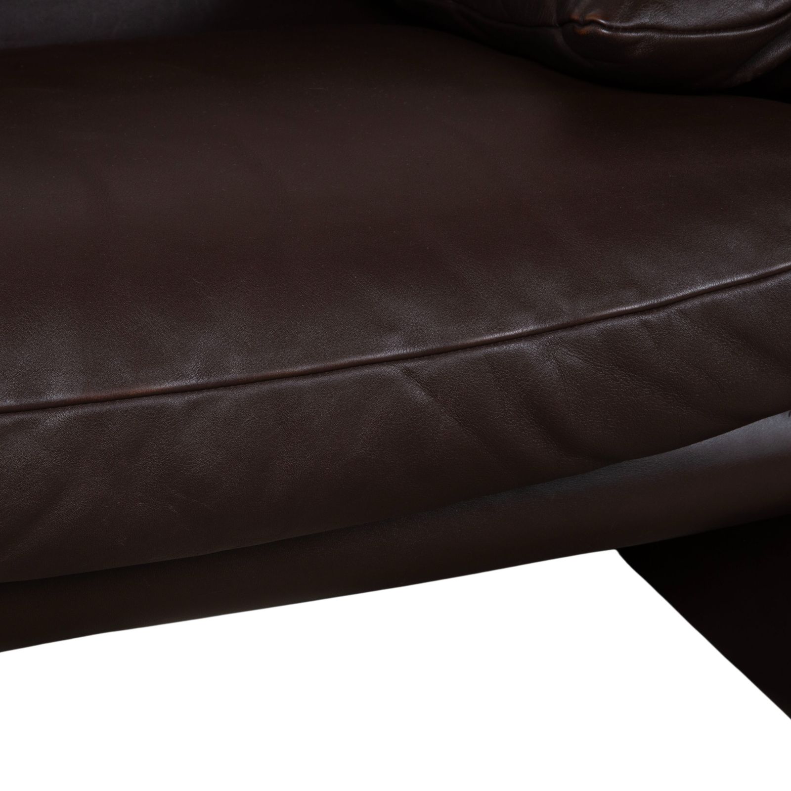 Cassina Maralunga Set Leather 2x Armchairs Brown Espresso Manual Function photo vinterior