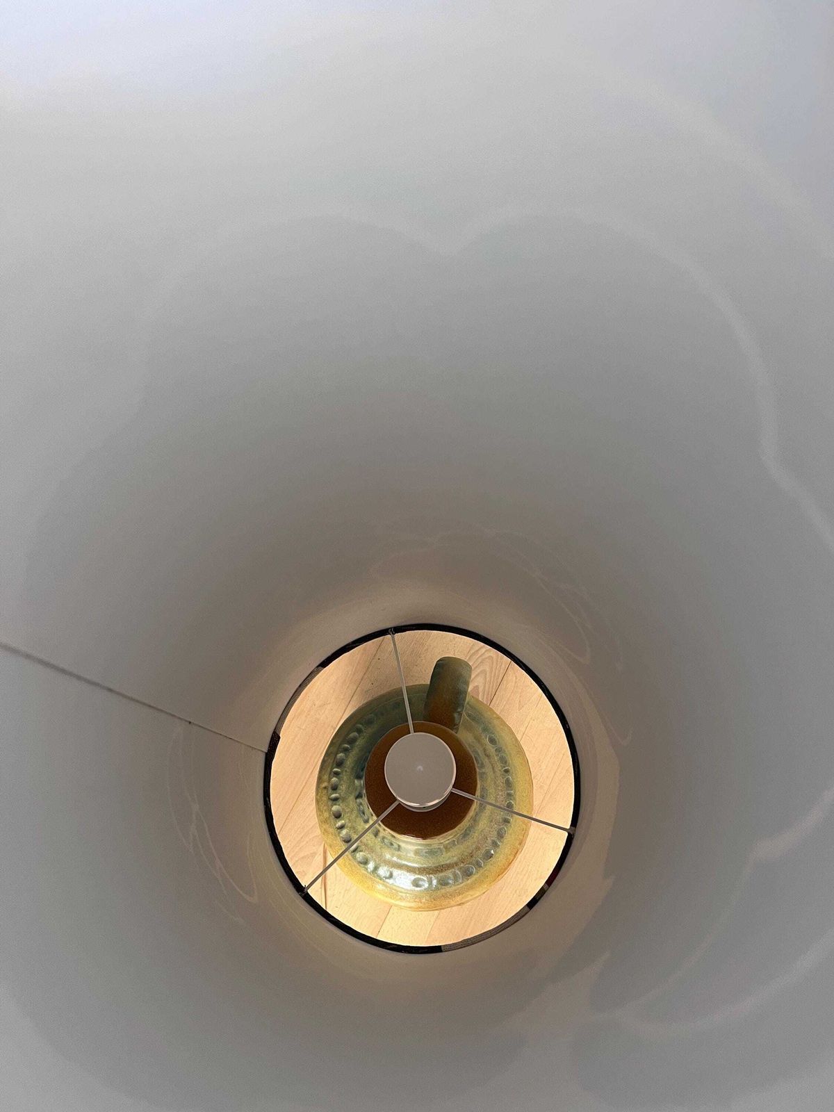 photo vinterior Vintage West Germany Groene Keramische Space Age Vloerlamp