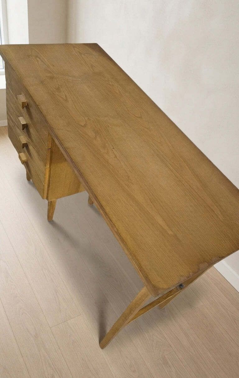 Vintage Mid Century Ladies Desk By Hikor Czechoslovakia 1980s photo Furniture