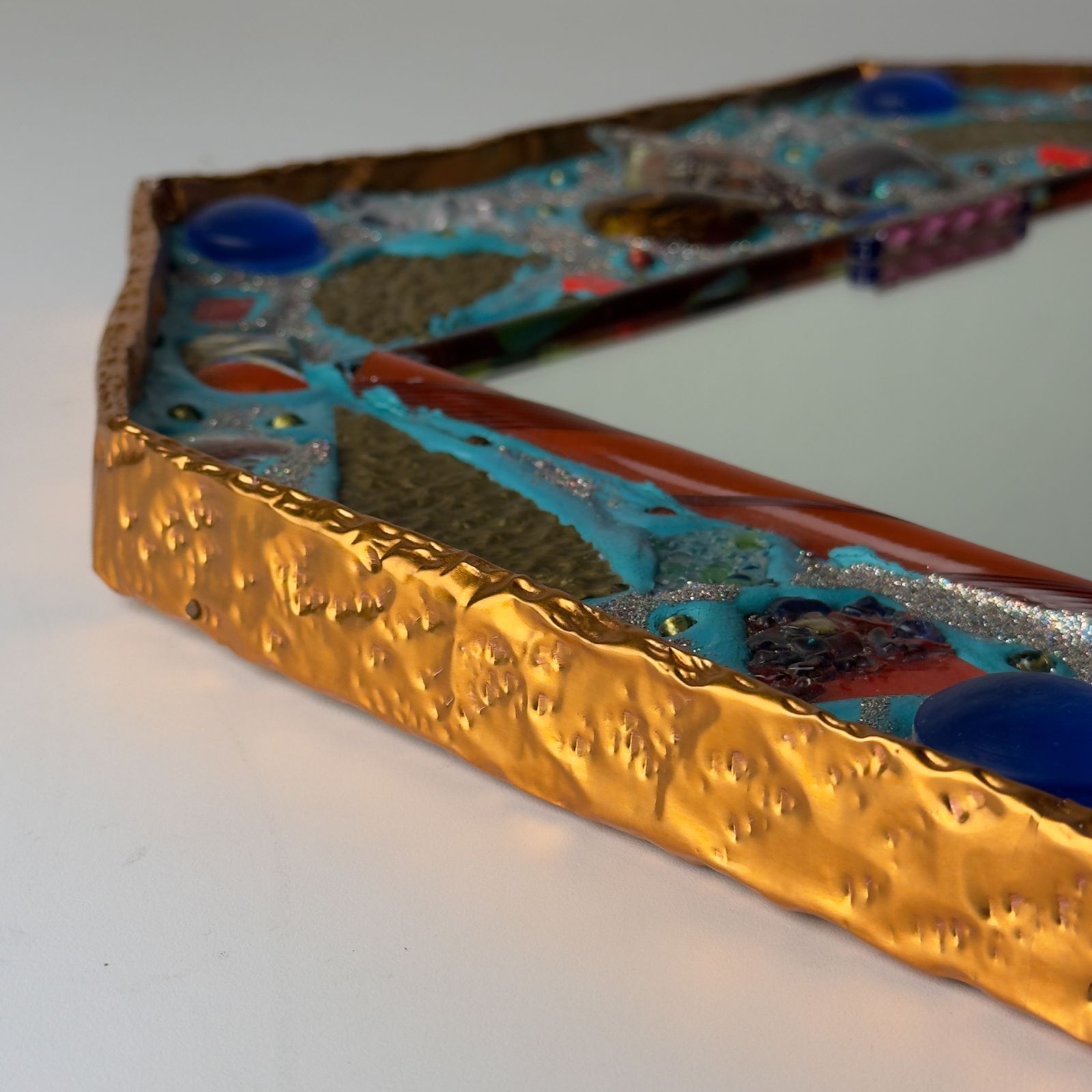 photo buy Mid-Century Murano Glasmozaïekspiegel van Zane Luigina "Fantasy Glass", Italië, jaren 1990