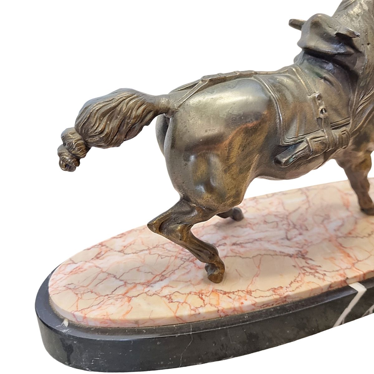 Franse art deco paardenlamp ca. jaren 1930 photo buy