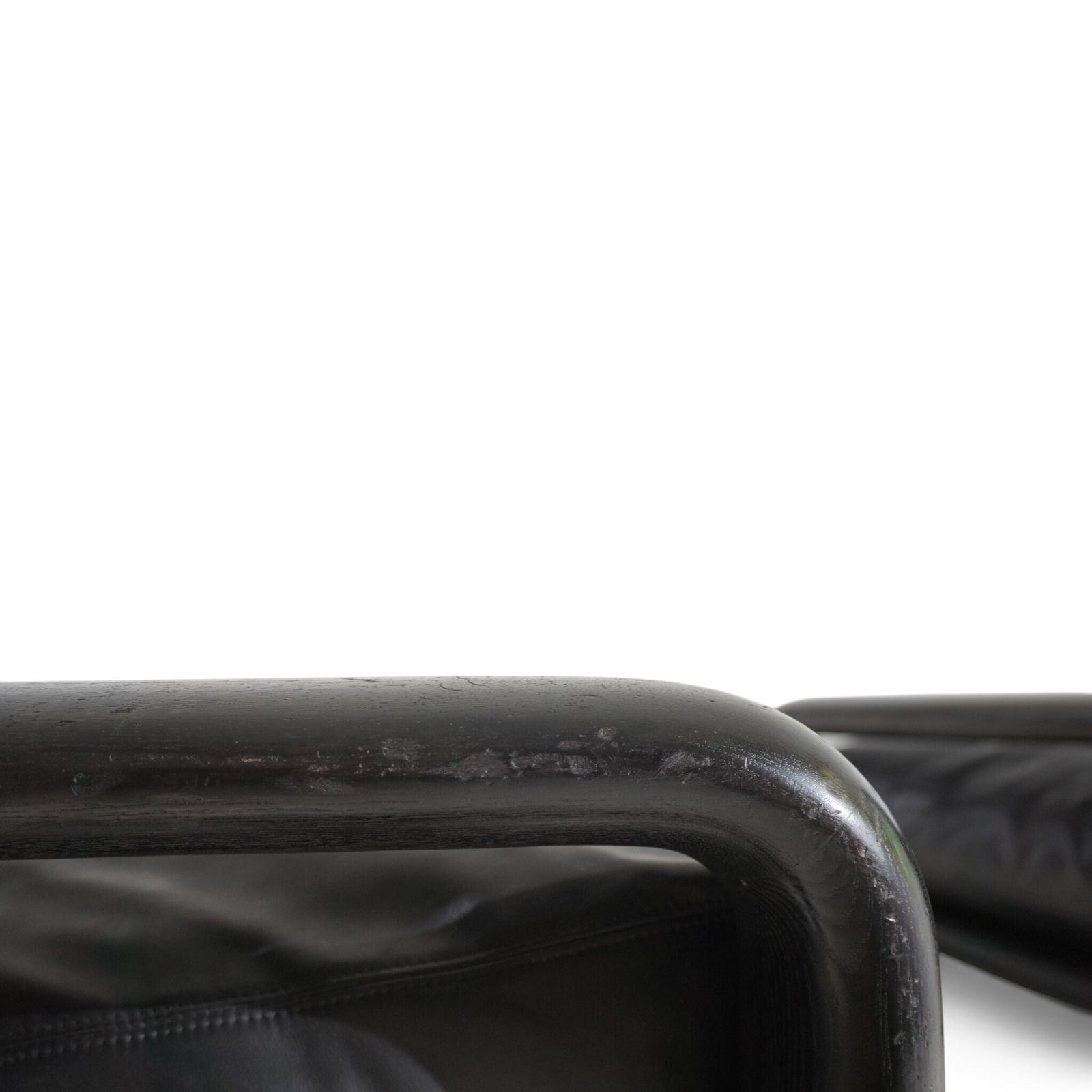 photo furniture Set Of 2 Rosenthal Hombre Leather Lounge Chairs By Burkhard Vogtherr, 1970
