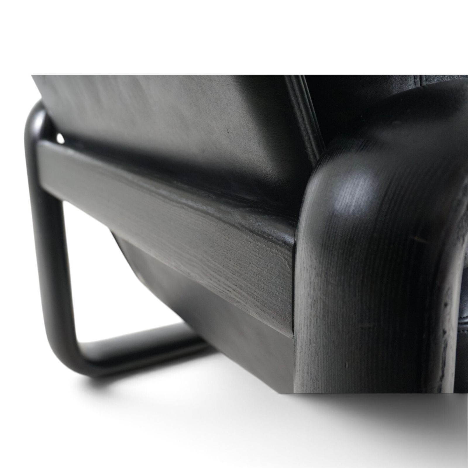 photo vintage Set Of 2 Rosenthal Hombre Leather Lounge Chairs By Burkhard Vogtherr, 1970