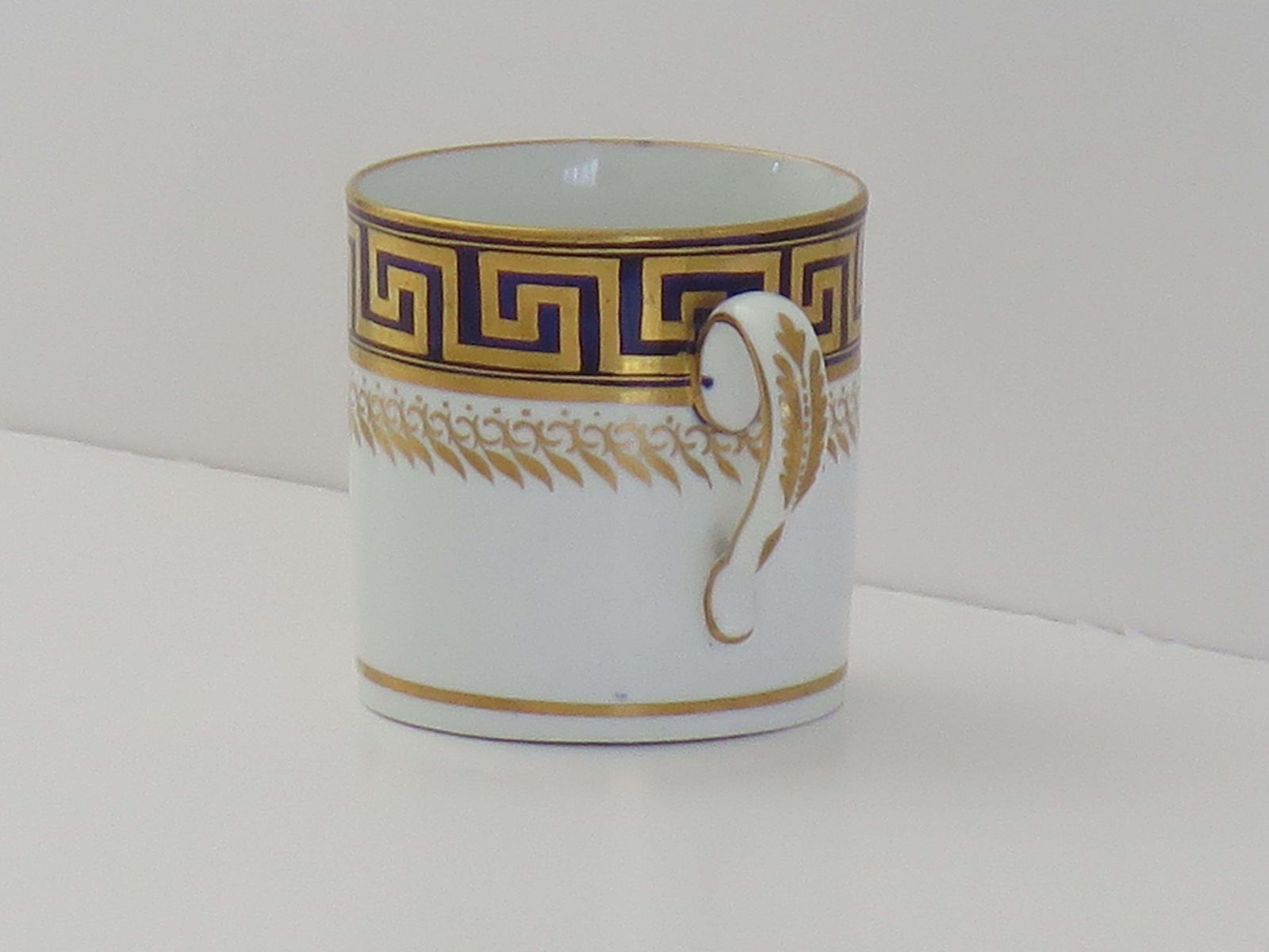 George III Porcelain Coffee Can By Josiah Spode Greek Key Pat'n 742, Circa 1810. photo 219.0