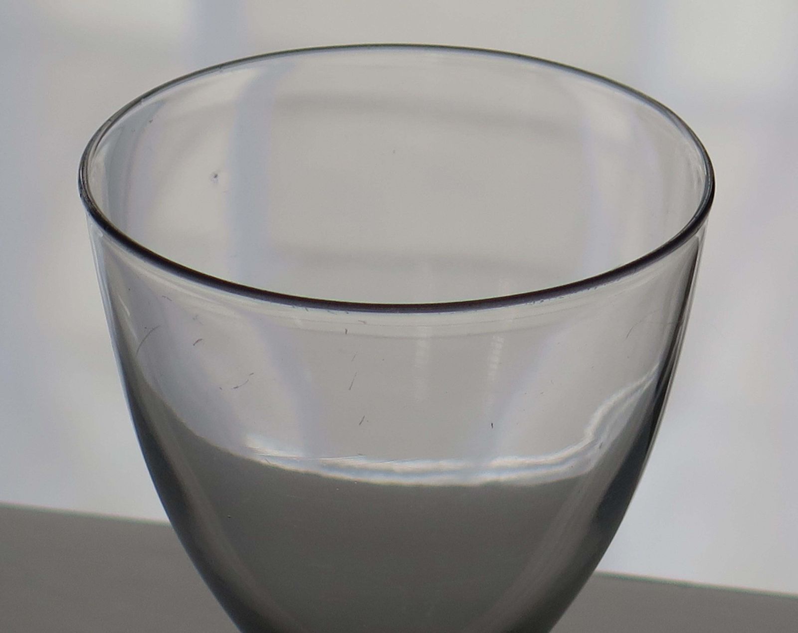 Georgian Rummer Drinking Glass, Hand Blown Lead Glass, Square Foot, 1790. photo for sale