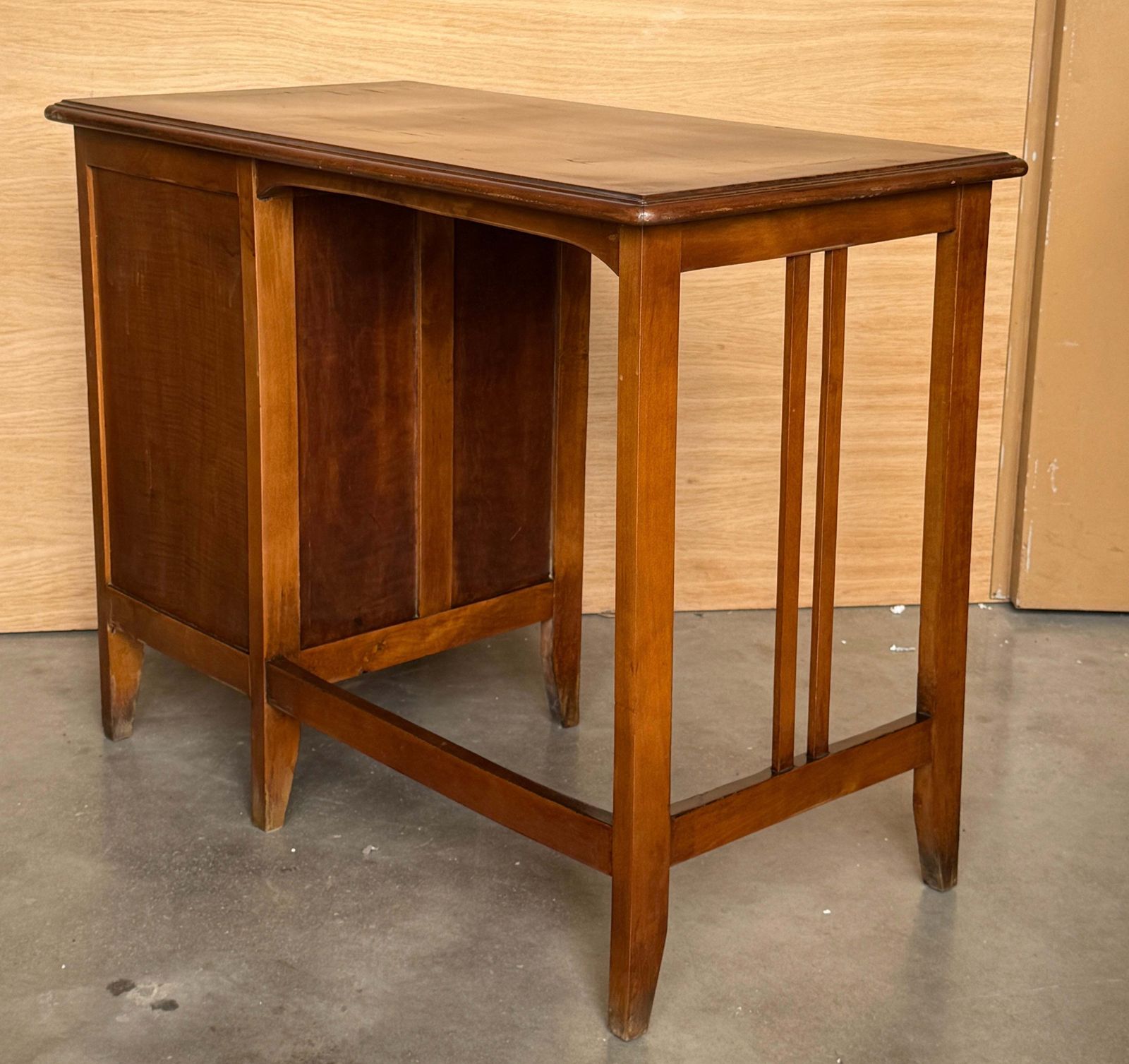 photo furniture Vintage Spanish Wooden Writing Desk Or Vanity With Four Drawers