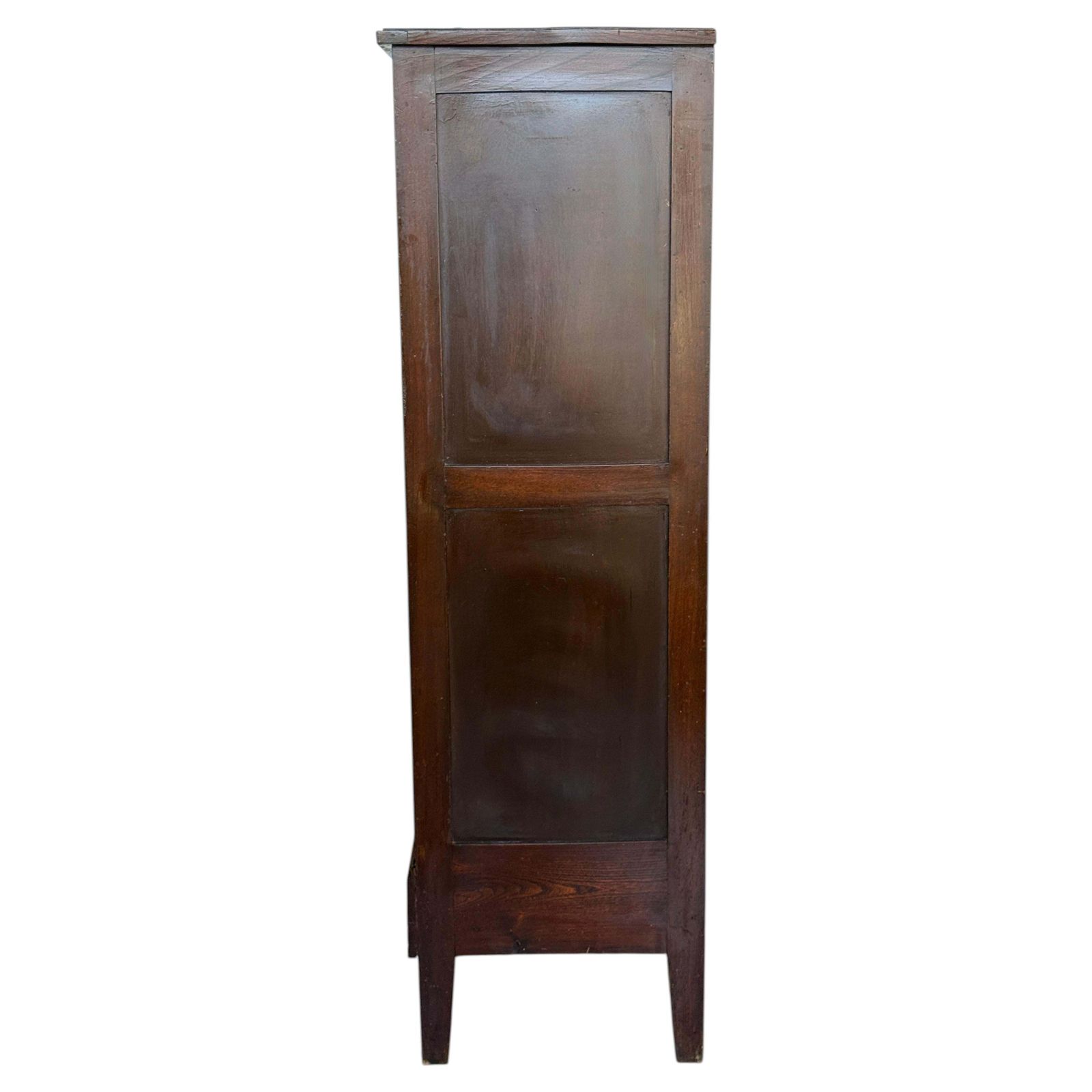 Antique Wooden Tambour Roll Front Filing Cabinet With Pull Out Document Trays photo Furniture