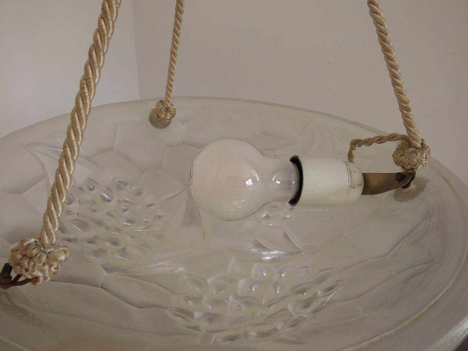 425.0 Elegante Franse art deco plafonnier - ca. 1930 | Gesigneerd Ros / Degué photo