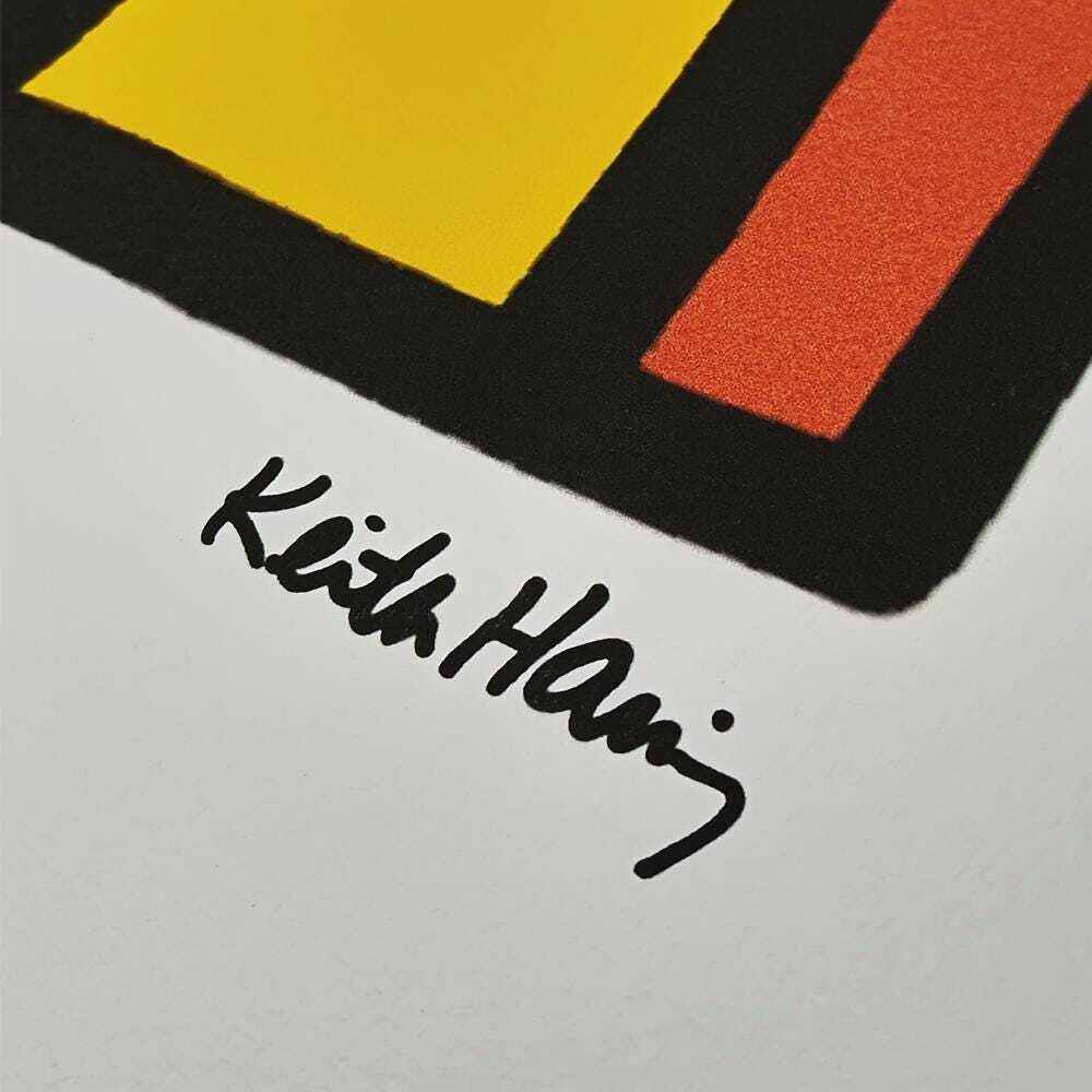 Keith Haring Limited Edition Lithograph uit de jaren 1990, genummerd in potlood. photo for sale
