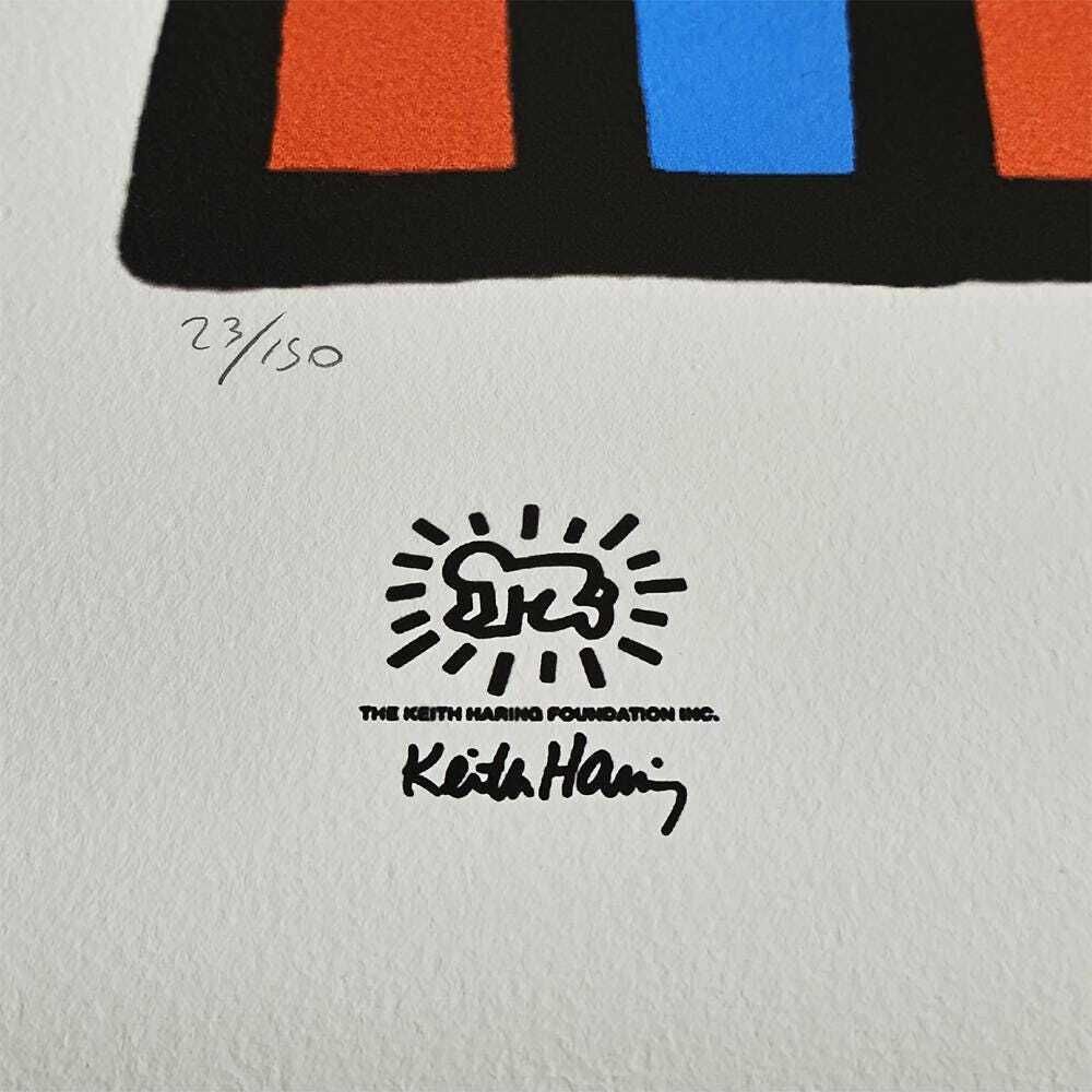 Keith Haring Limited Edition Lithograph uit de jaren 1990, genummerd in potlood. photo 412.0