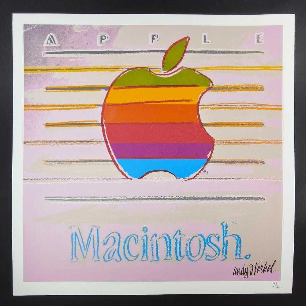 Lithographie en édition limitée « Apple Macintosh » d'Andy Warhol, par CMOA. Numérotée au crayon.