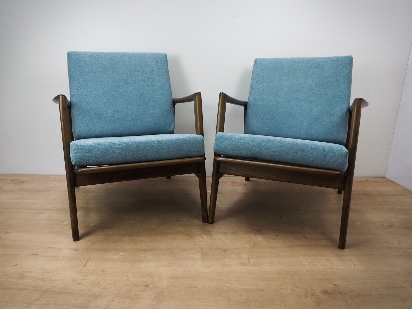 photo for sale Model 300 139 Armchairs From Swarzędzka Factory, 1960s, Set Of 2