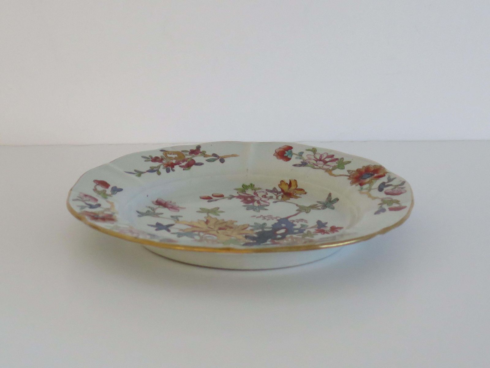 Mason's Ironstone Desert Plate, handgeschilderd, ca. 1818 photo for sale