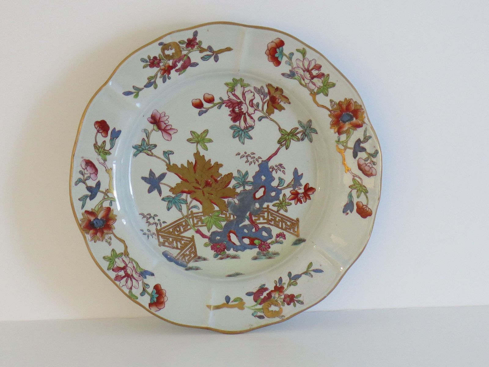Mason's Ironstone Desert Plate, handgeschilderd, ca. 1818 photo Woonaccessoires