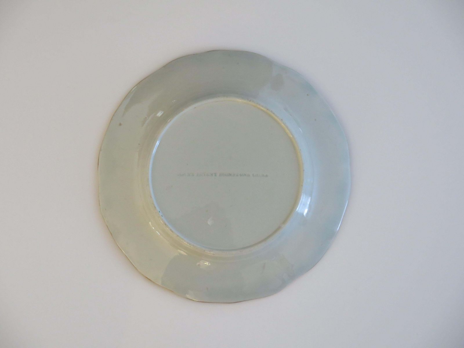photo vinterior Mason's Ironstone Desert Plate, handgeschilderd, ca. 1818