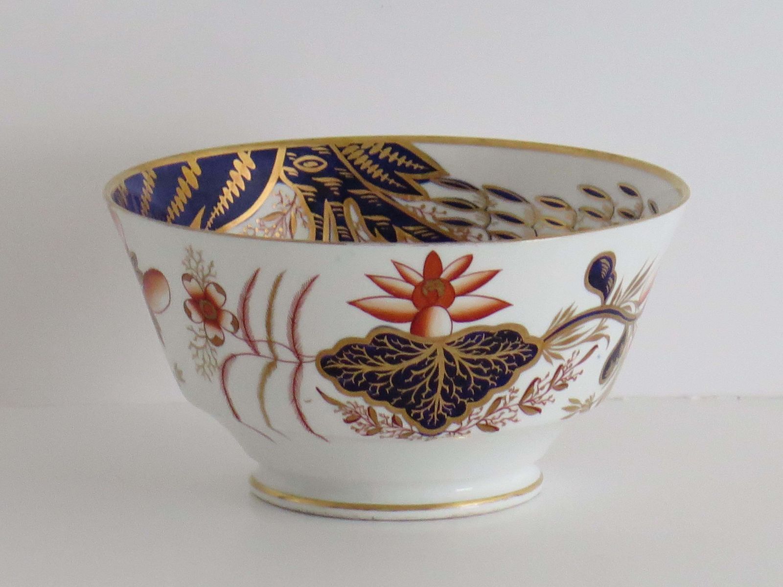George III Porseleinen Spoelkom van Josiah Spode, Verguld Japan Patroon 2214, 1810 photo for sale
