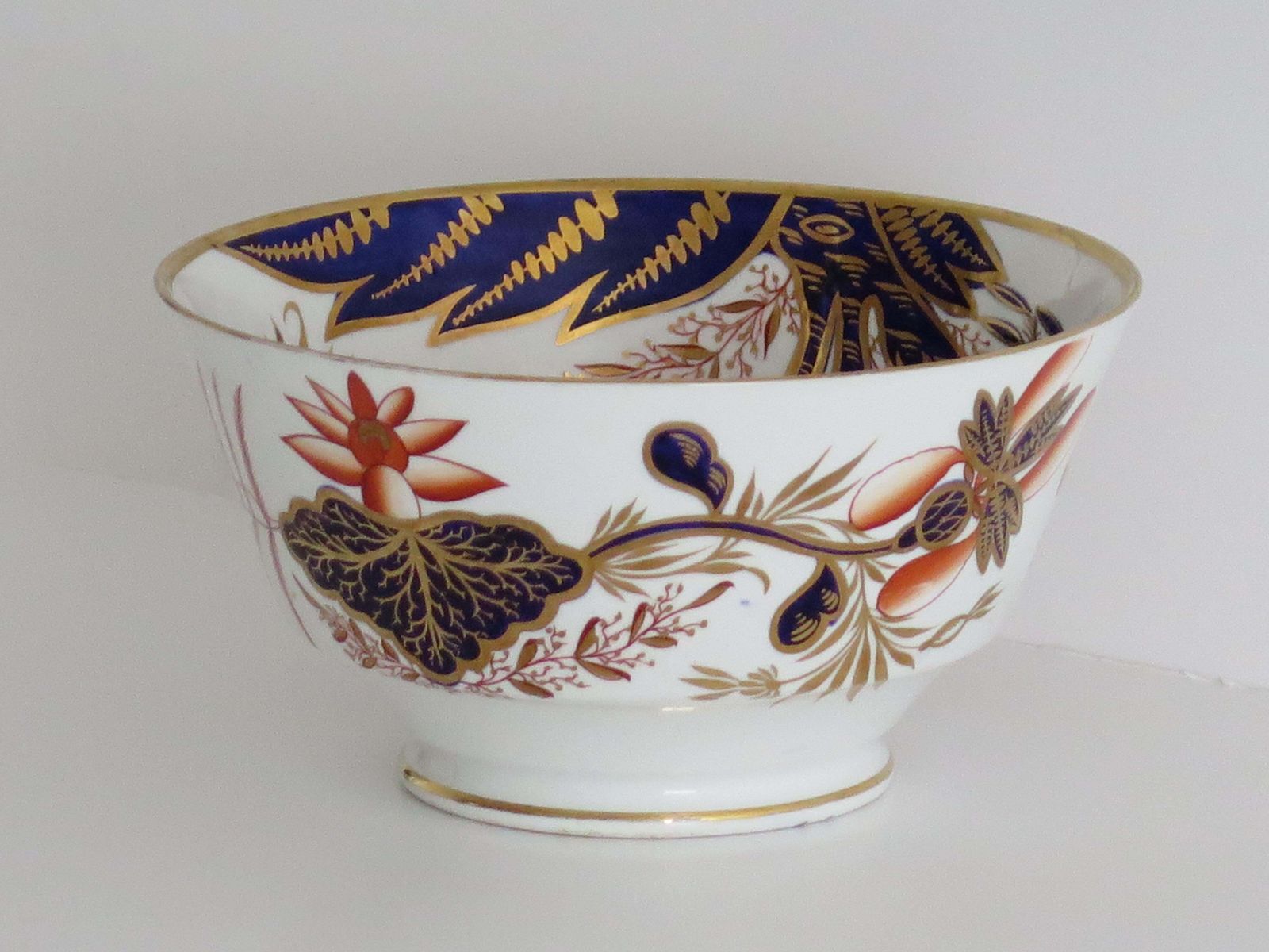 George III Porcelain Slop Bowl By Josiah Spode, Gilded Japan Pattern 2214, 1810 photo buy