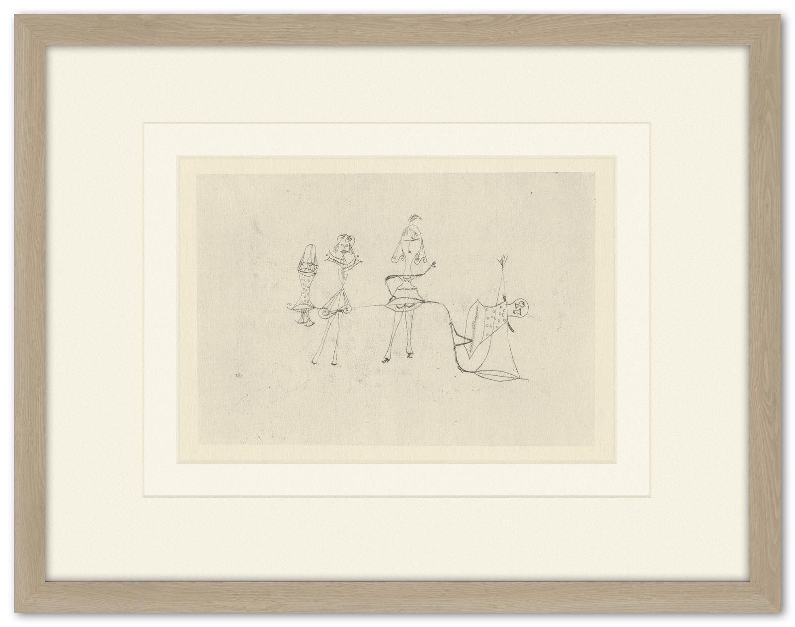 Hoogwaardige gelatin collotype gravure print, gelimiteerde oplage, 1944, naar Paul Klee