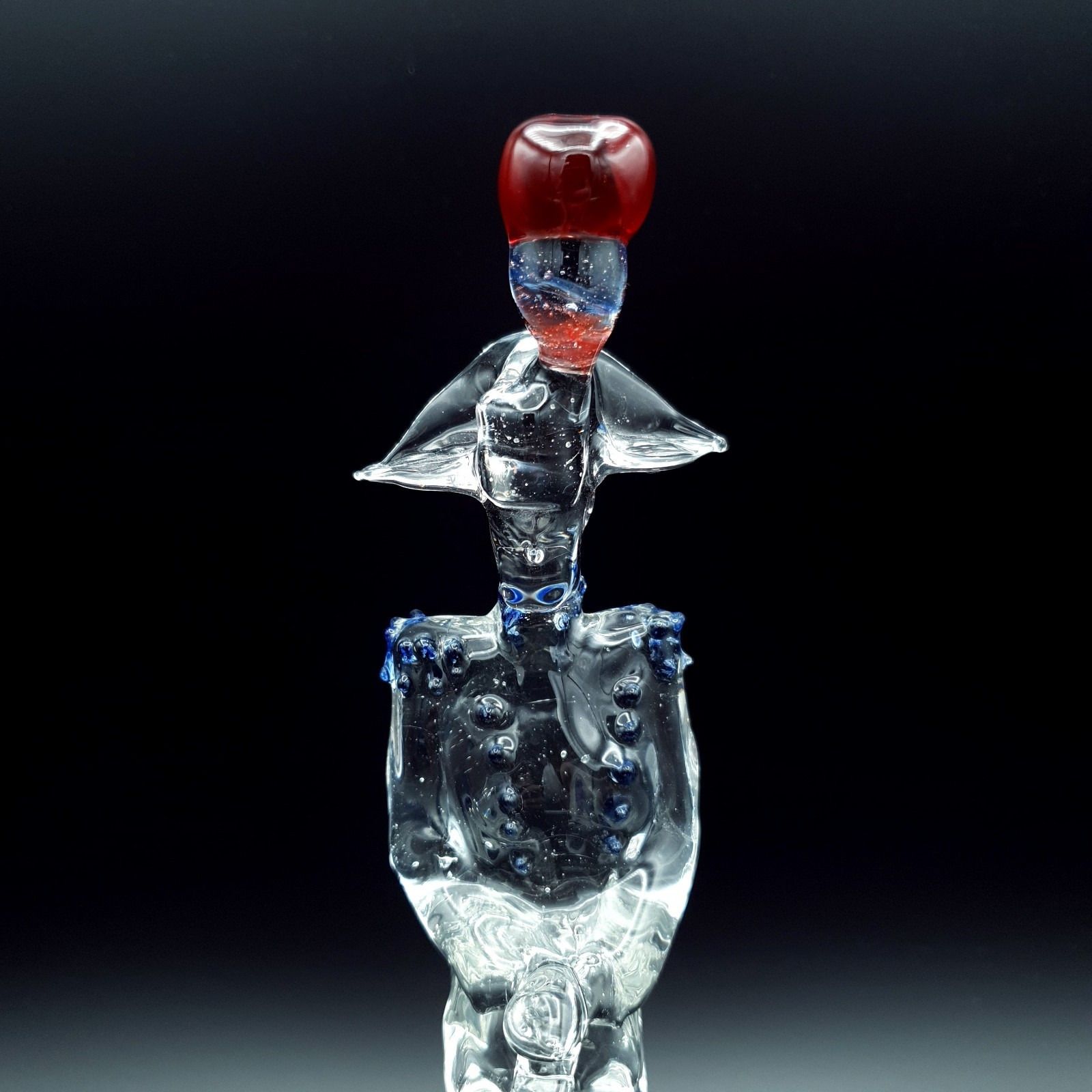 Handgemaakte glazen kunst militair figuur Amanzio Bormioli Raffaello Bormioli Italy photo buy