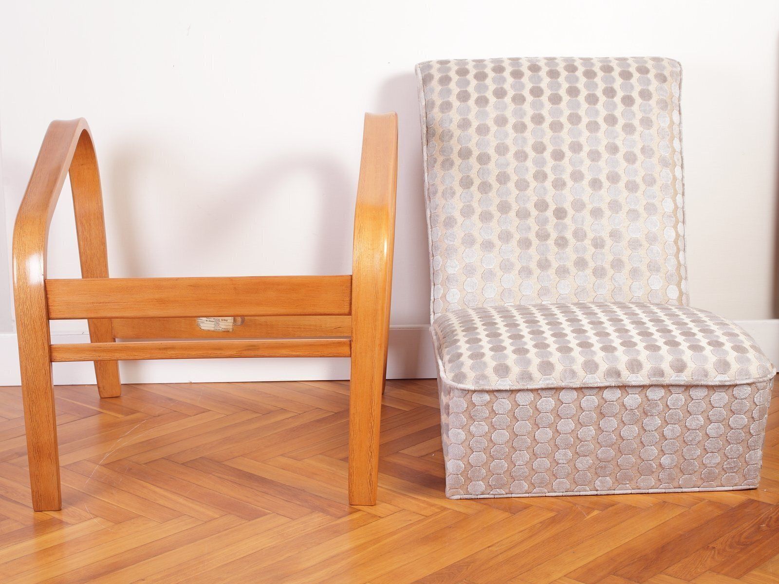 photo vintage Mid Century Lounge Chair By Karel Kozelka And Antonin Kropacek For Interier Praha, 1950s