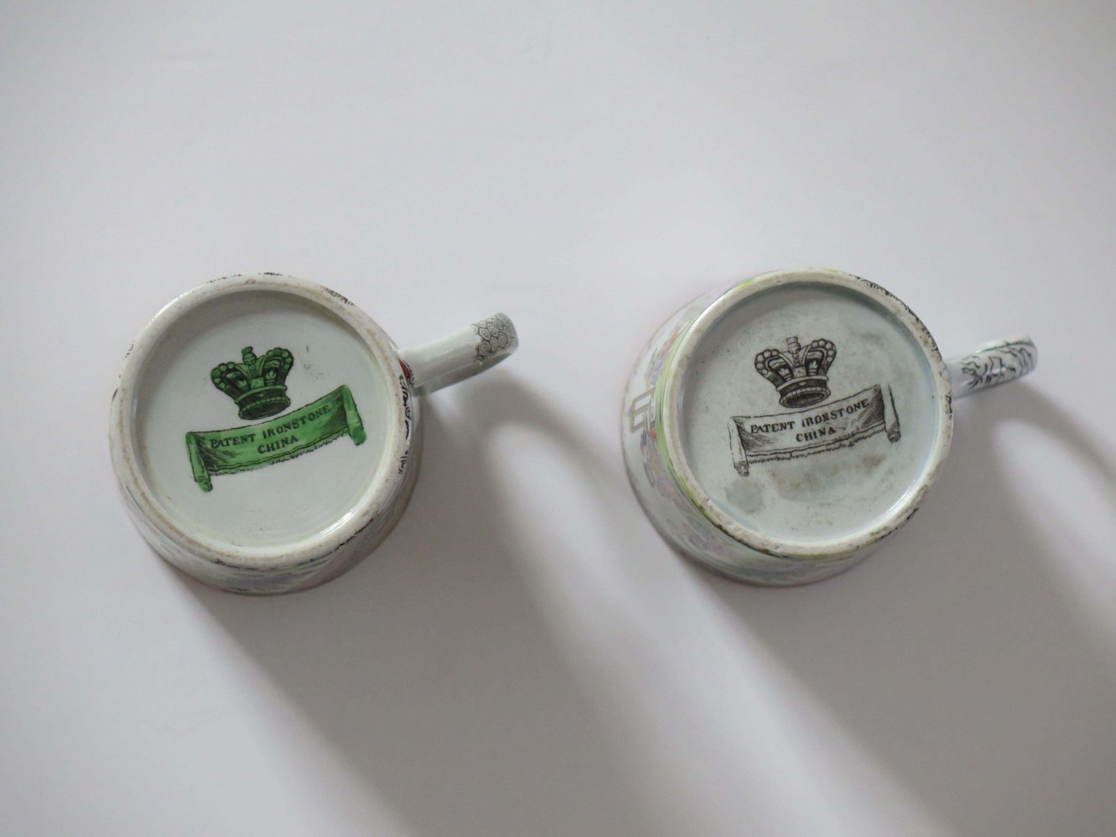 photo buy Mason's Ironstone Mugs, Chinese Scroll Pattern, Rare, Circa 1818