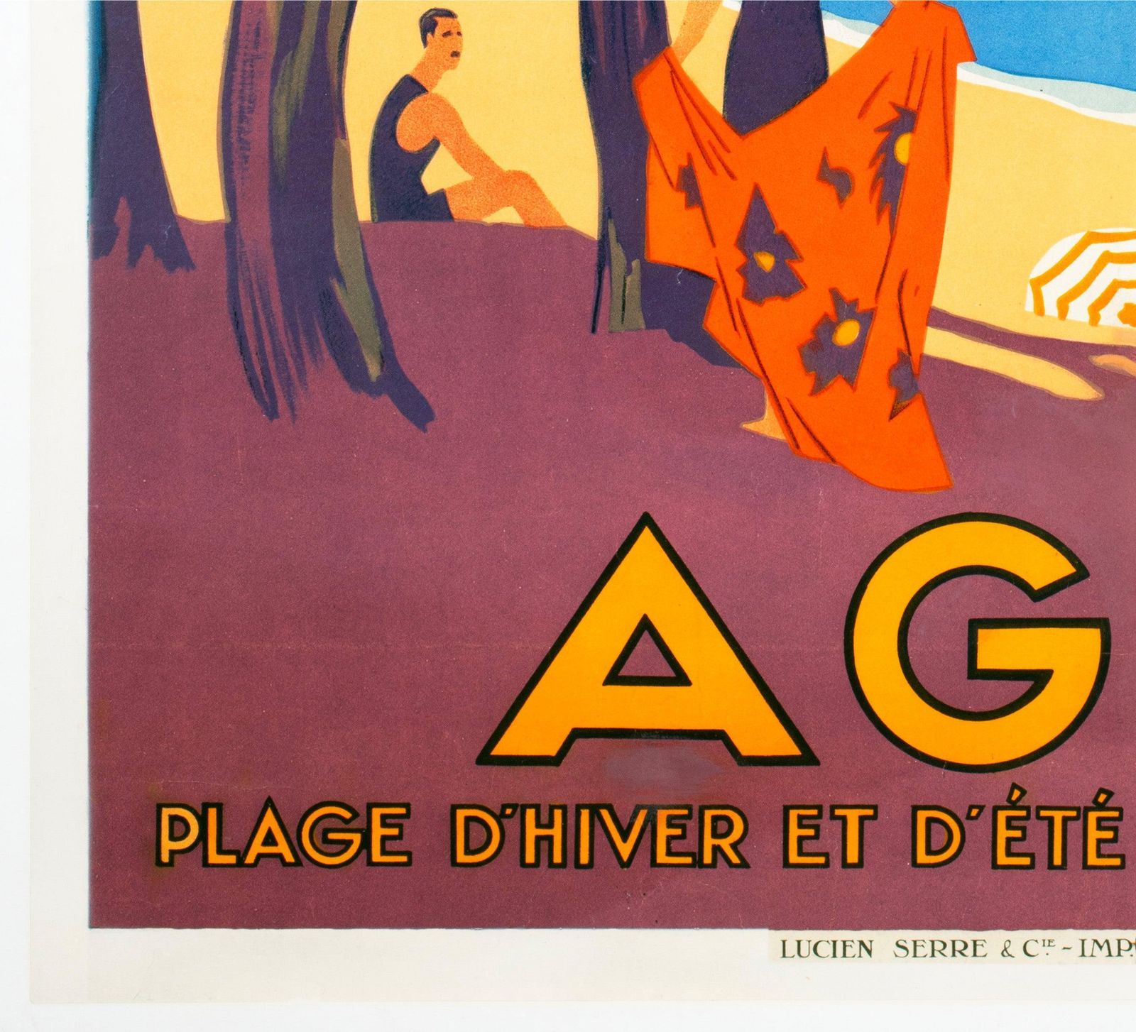 Affiche publicitaire PLM Agay 1928, Roger Broders. photo buy