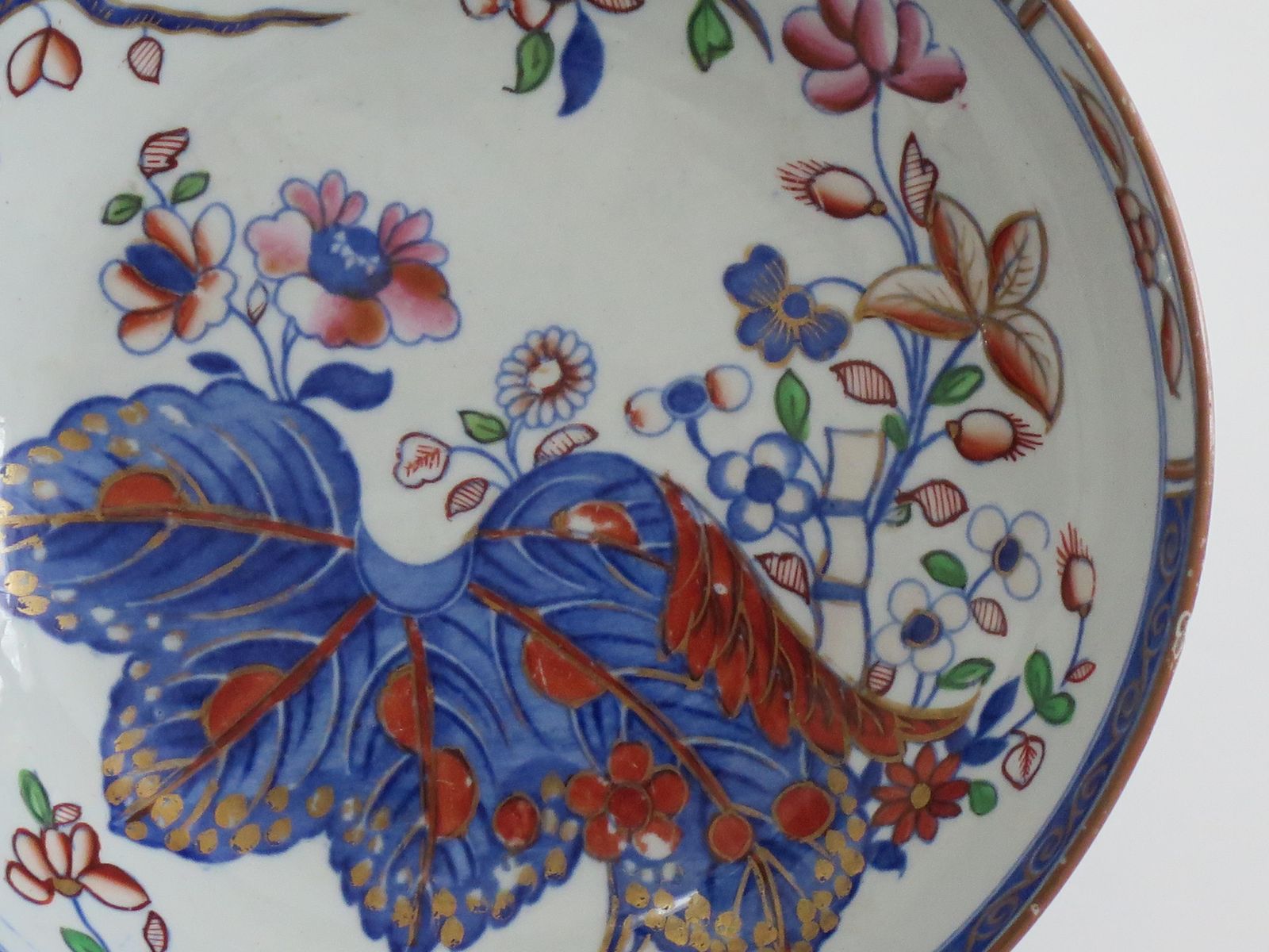Spode Ironstone China Dish, Tobacco Leaf Pattern No. 2061, ca. 1820 photo vinterior