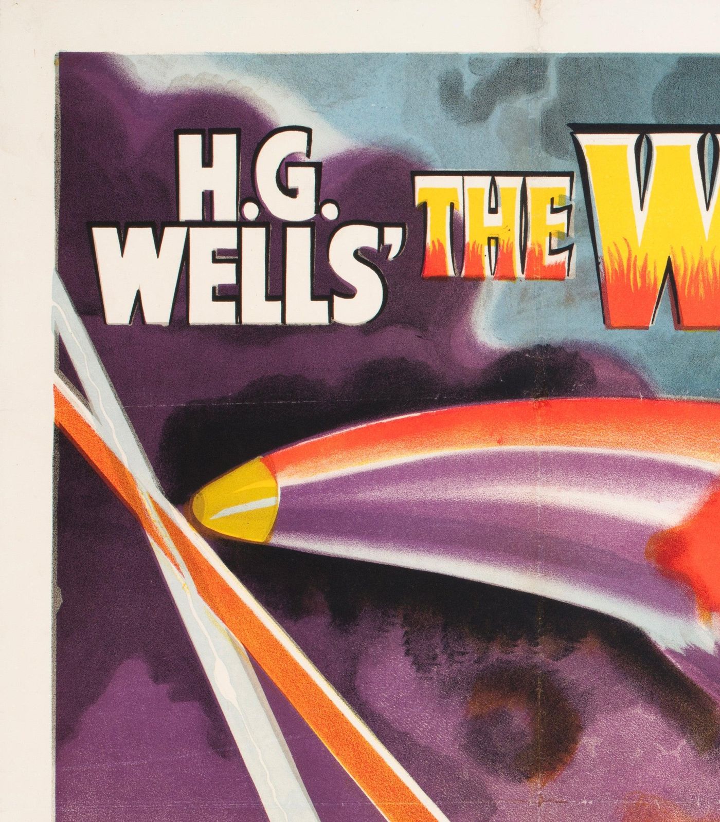 Affiche de cinéma britannique Quad, The War of the Worlds, 1953. photo for sale