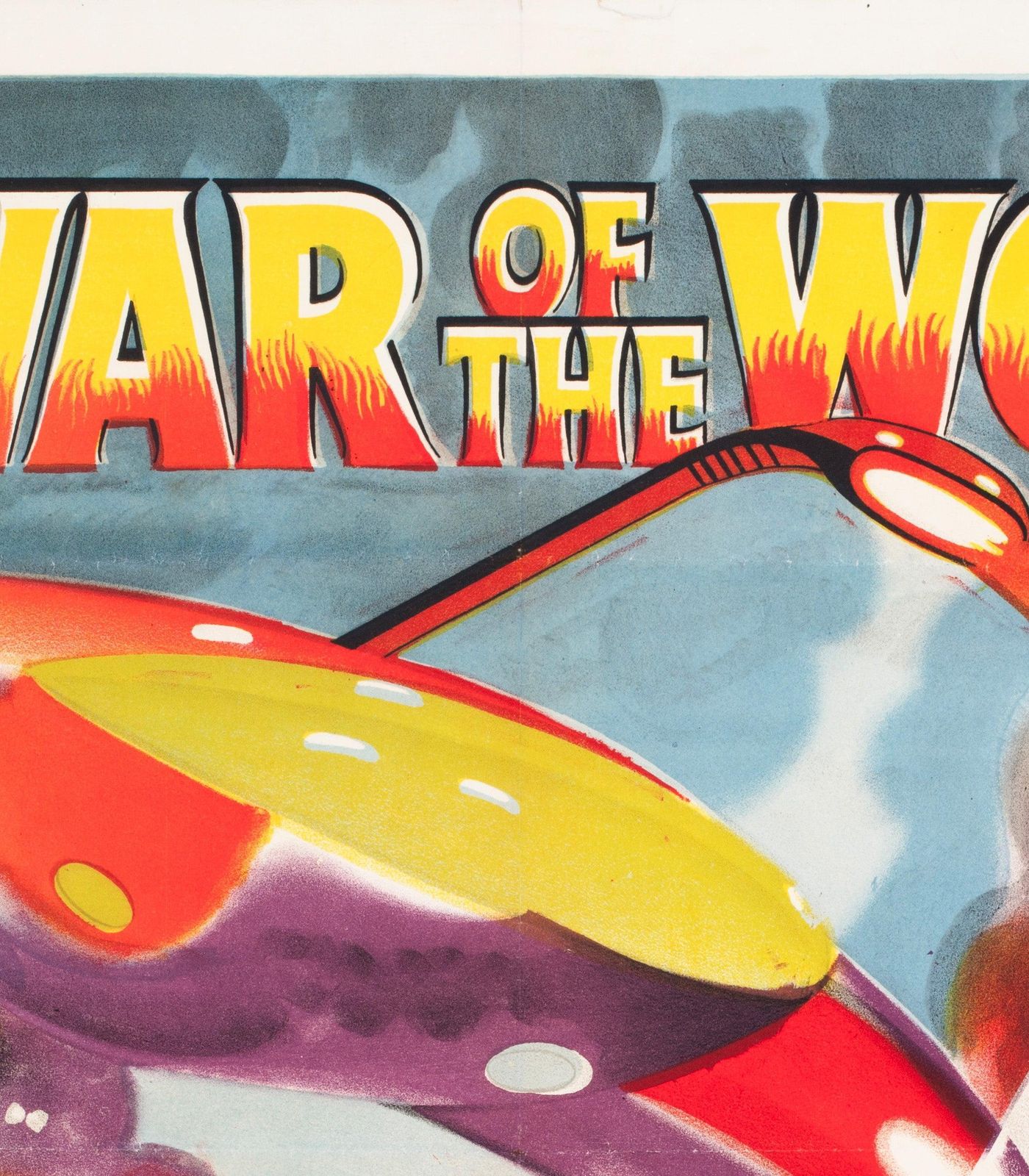 Affiche de cinéma britannique Quad, The War of the Worlds, 1953. photo Art