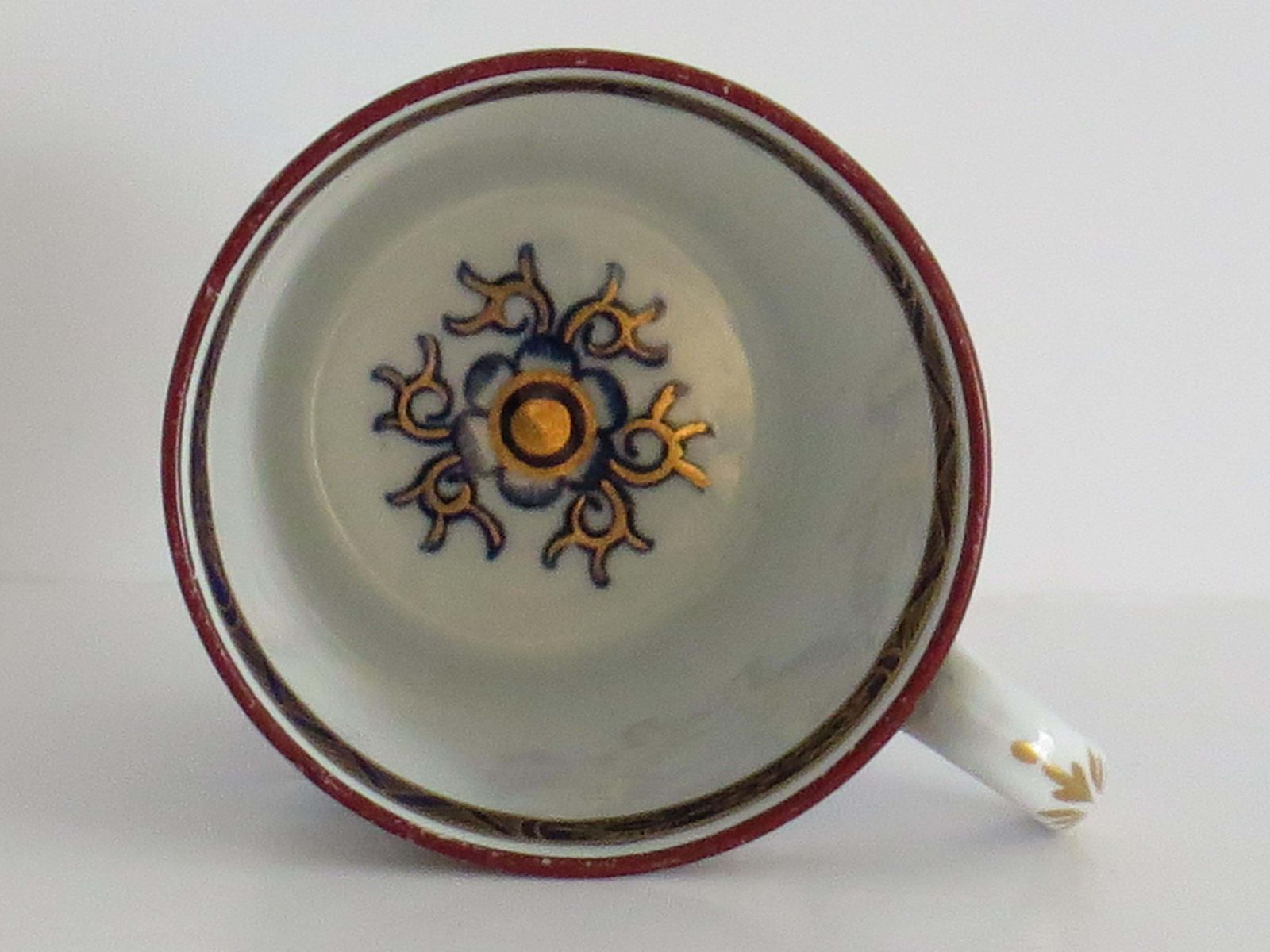 photo furniture Worcester Barr Period Coffee Cup, Royal Lily Pattern, ca. 1800