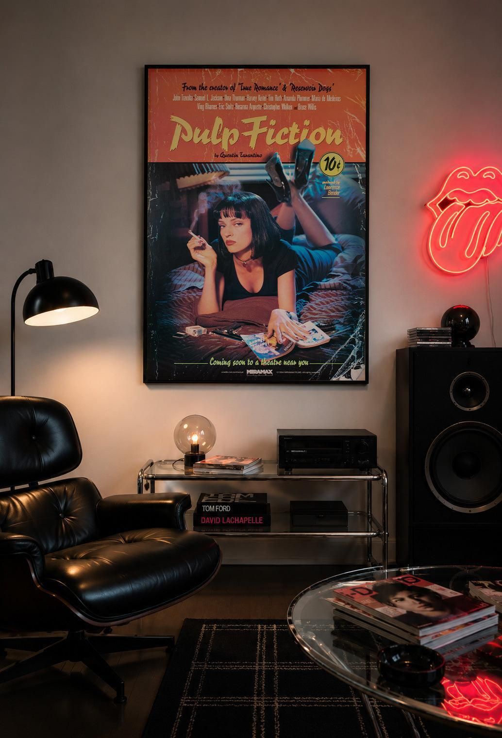 Pulp Fiction 1994 Us 1 Sheet Advance Lucky Strike Film Poster. photo furniture