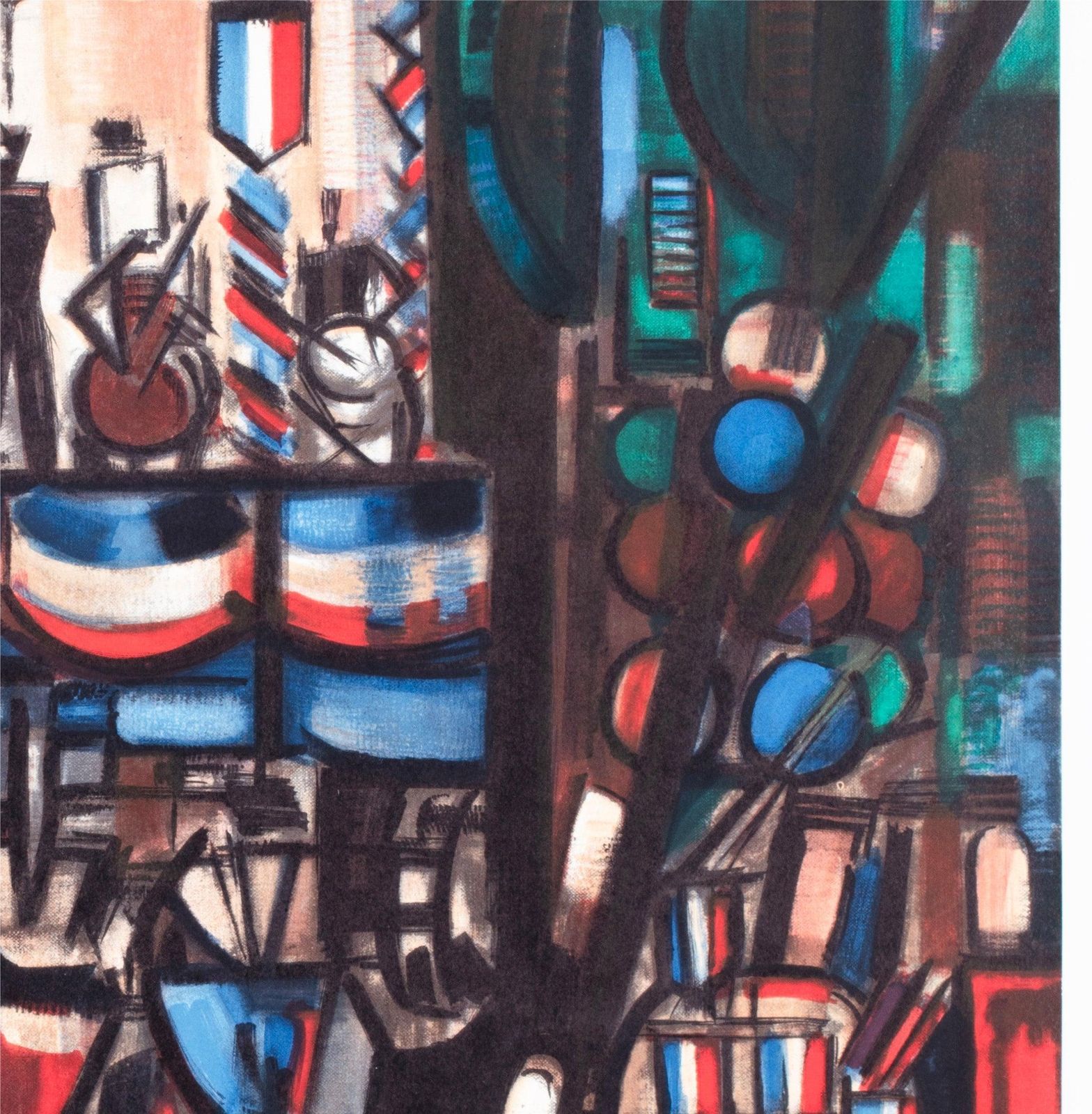 Reisaffiche Parijs 1964, Marcel Gromaire. photo vinterior