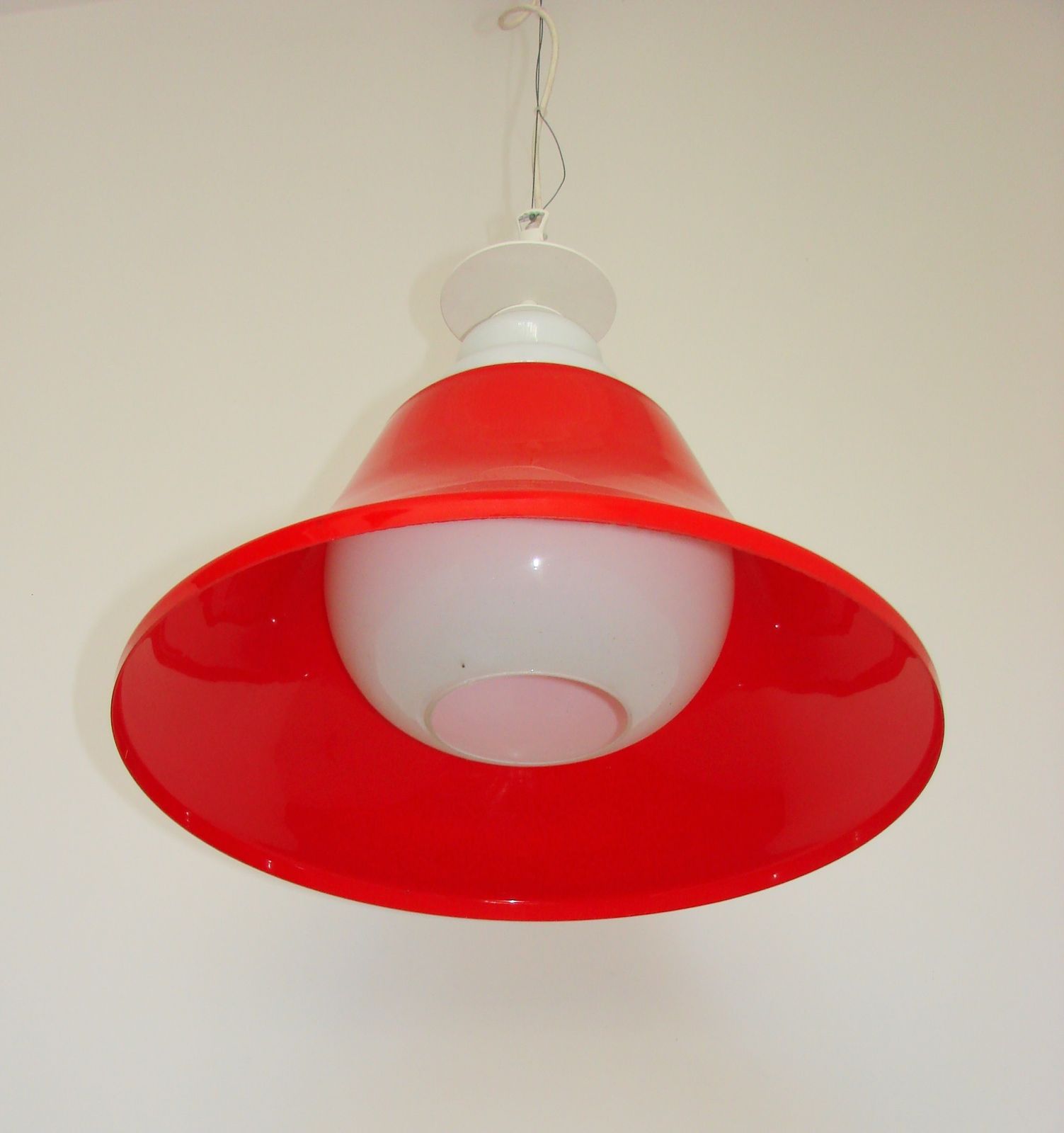Space Age Pendant Light, jaren 1970 photo vintage
