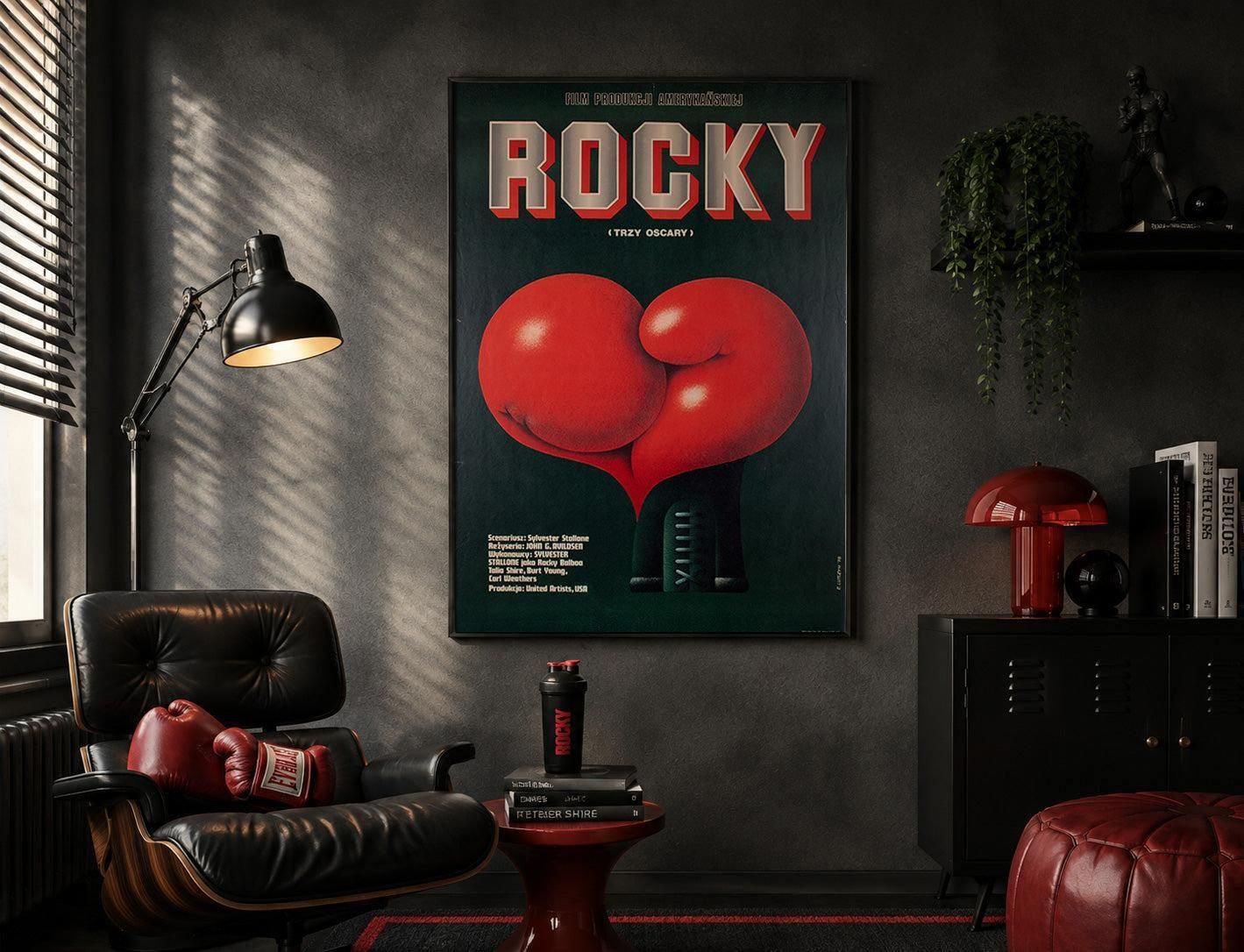 Rocky 1978 Poolse B1 filmaffiche, Edward Lutczyn. photo furniture