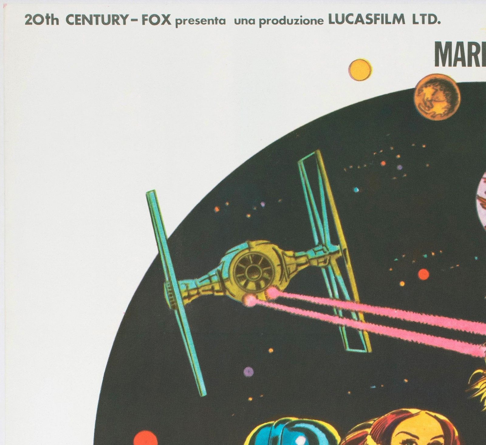 Star Wars 1977 Italiaanse 2 Foglio Filmposter, Michelangelo Papuzza. photo for sale