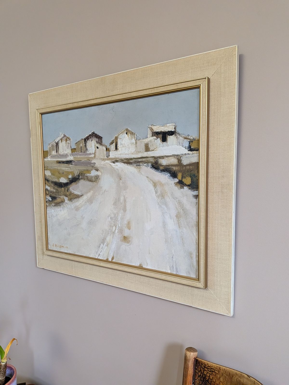 Beyond The White Road, olieverfschilderij photo Kunst